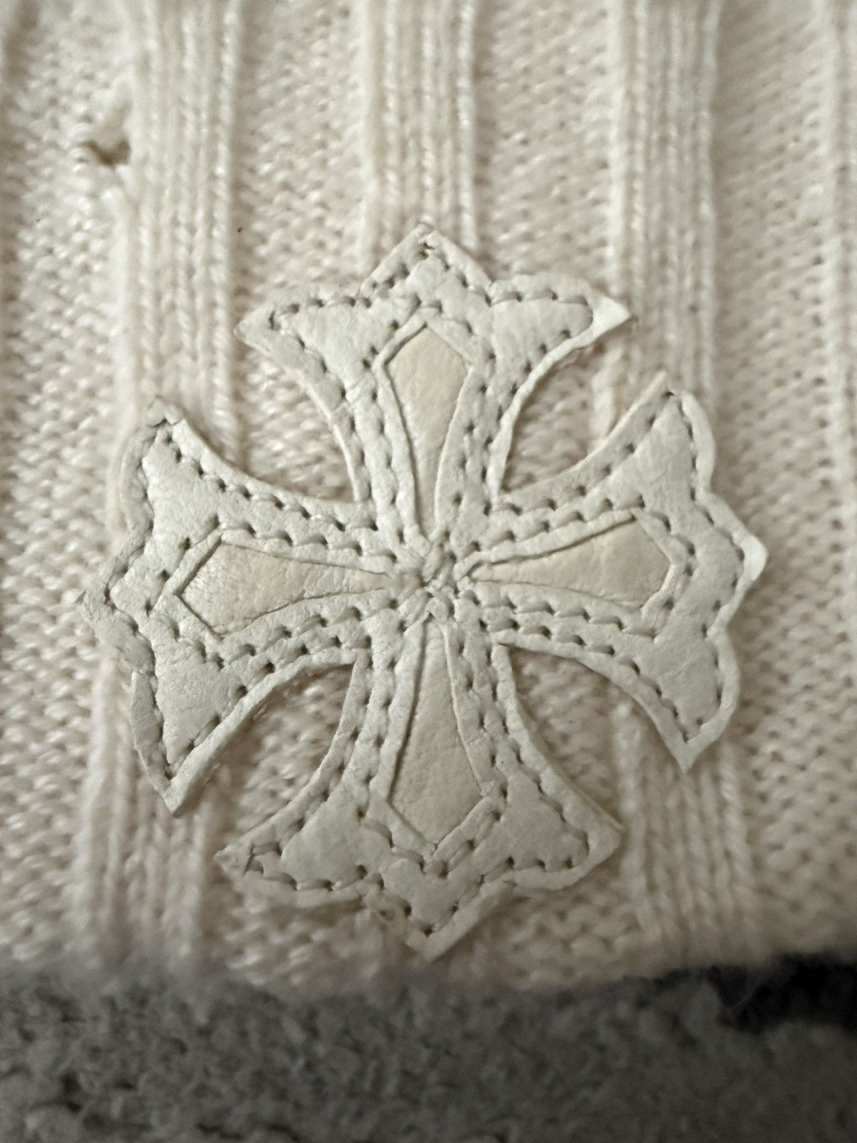 Chrome Hearts Vintage Chrome Hearts Leather Plus Cross Patch Beanie Size ONE SIZE - 3 Thumbnail