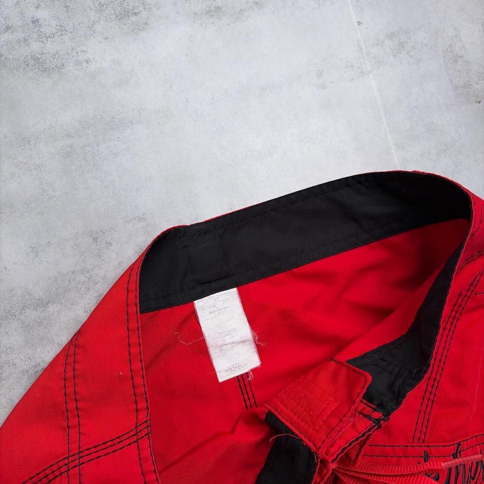 Quiksilver Y2K Red Quiksilver Surf Grunge Baggy Board Shorts Size US 30 / EU 46 - 4 Thumbnail