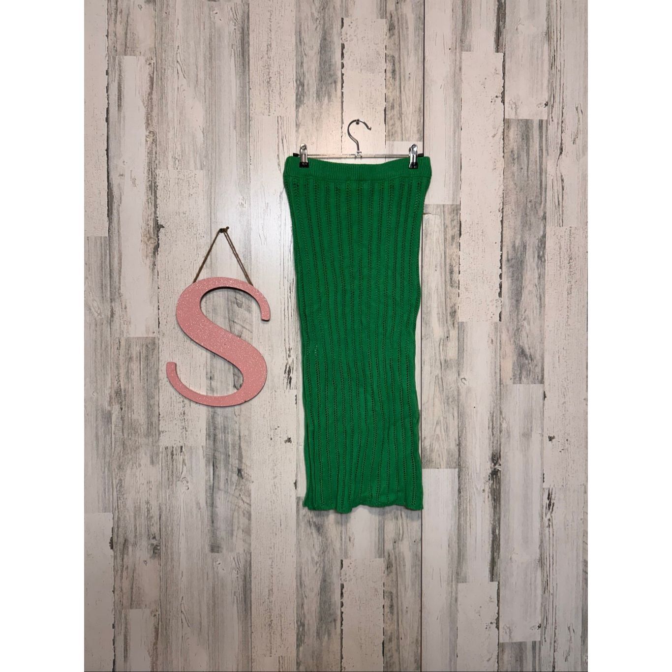 Freeman Fredman 1996 Green Knit Crop Top & Midi Skirt Set Size Small nwt Size 26" / US 2 / IT 38 - 9 Thumbnail
