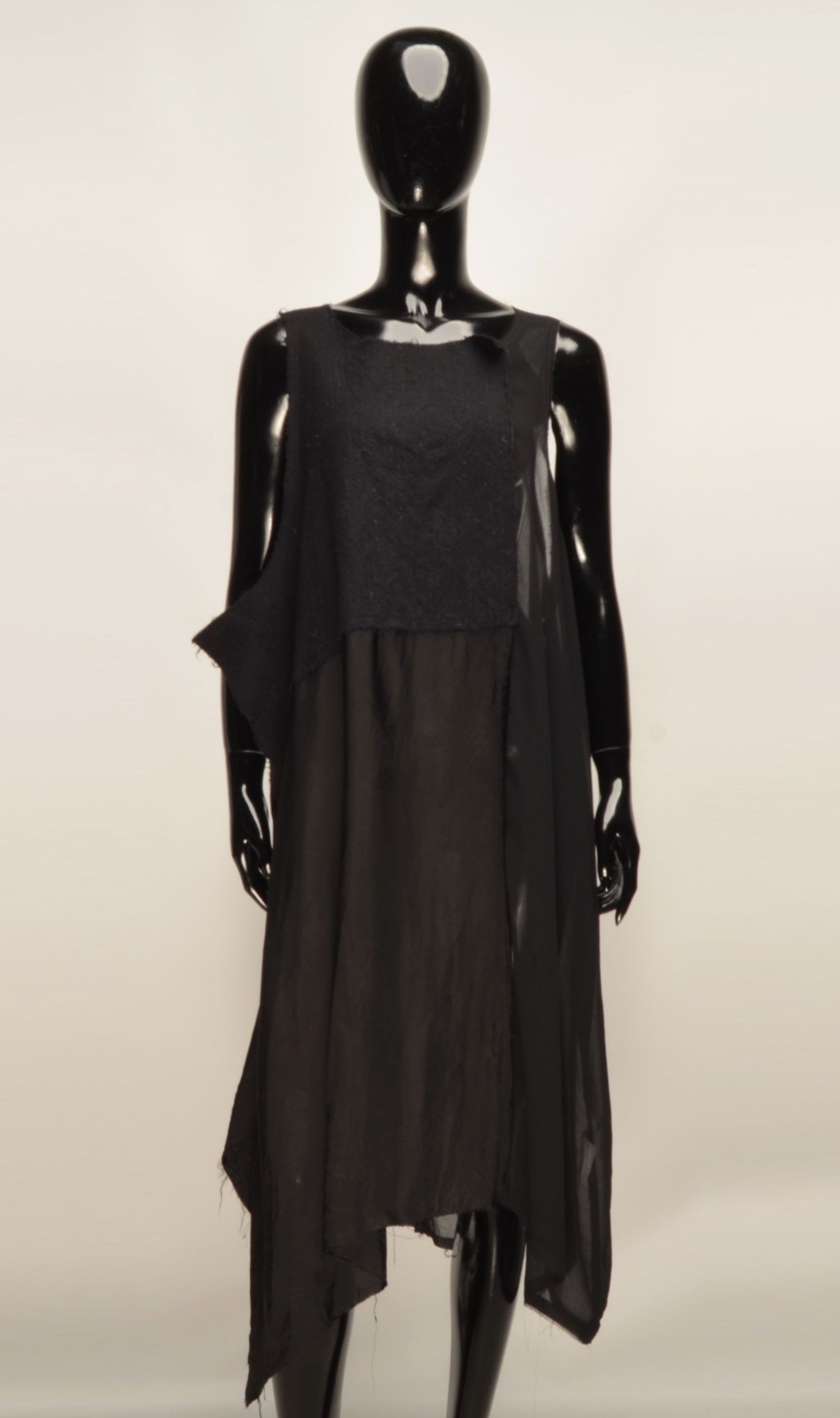Rundholz Rundholz Avant Garde Asymmetric Raw Edge Deconstructed Dress Size ONE SIZE - 1 Thumbnail