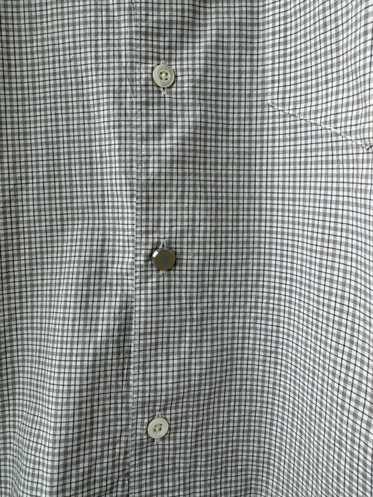 Altea ALTEA Milano ITALY Made Mens Small Checker Dress Shirt Size US M / EU 48-50 / 2 - 16 Thumbnail