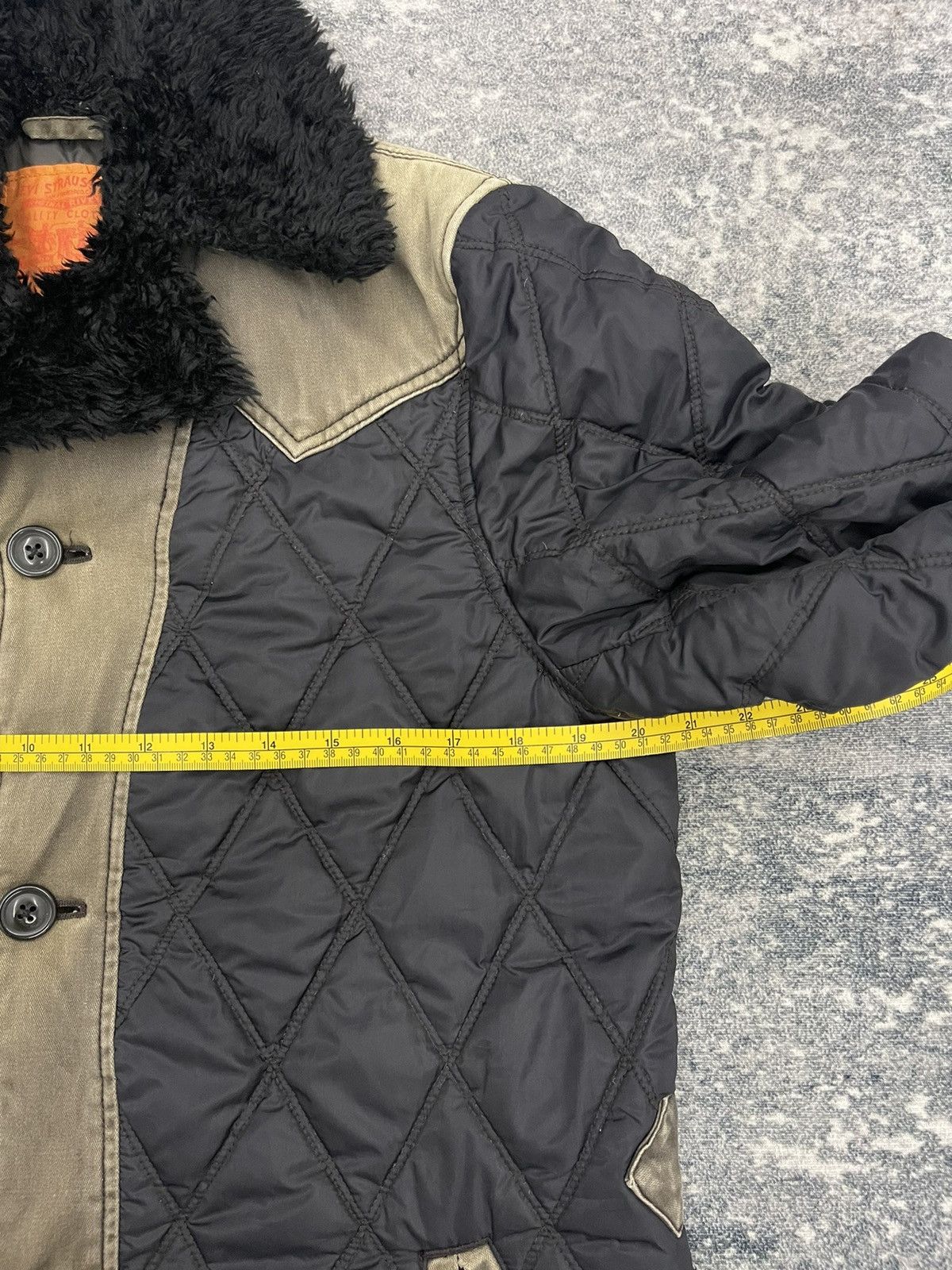 Levi's Levis Quilted Jacket Distressed Size US M / EU 48-50 / 2 - 11 Thumbnail