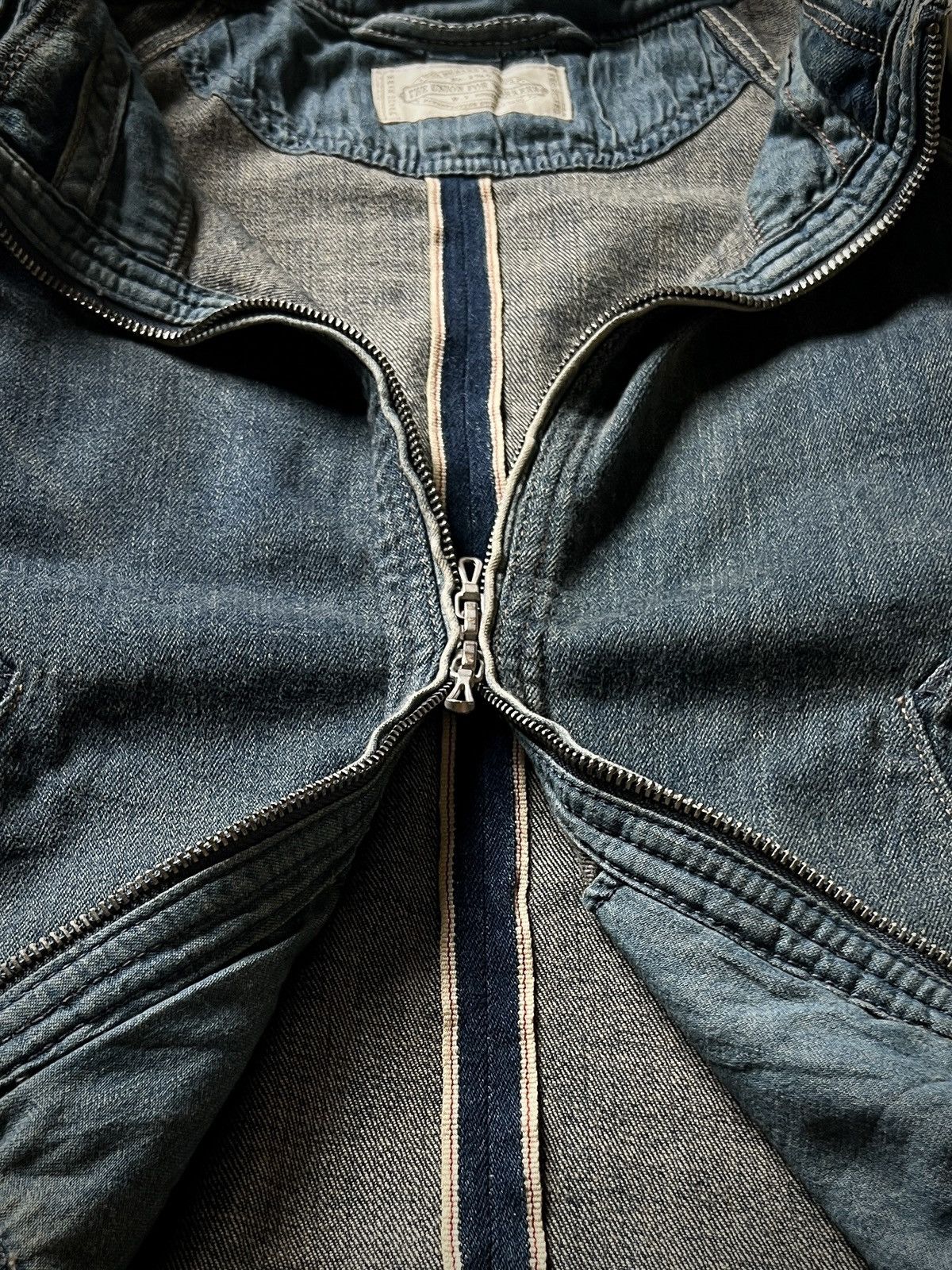 Japanese Brand G.O.A Apocalypse Mud Wash Selvedge Bono Hooded Denim Jacket Size US S / EU 44-46 / 1 - 5 Thumbnail