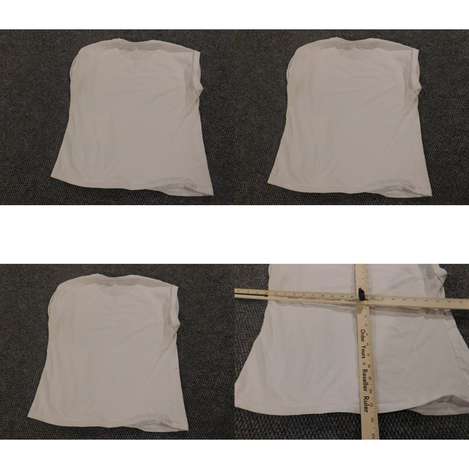 Mango Mango White Blouse Extra Small SS Short Sleeve Regular Knit Polyester Crew Neck Pullover Button-Down Accent Basic Casual Female Women Size XS / US 0-2 / IT 36-38 - 8 Thumbnail