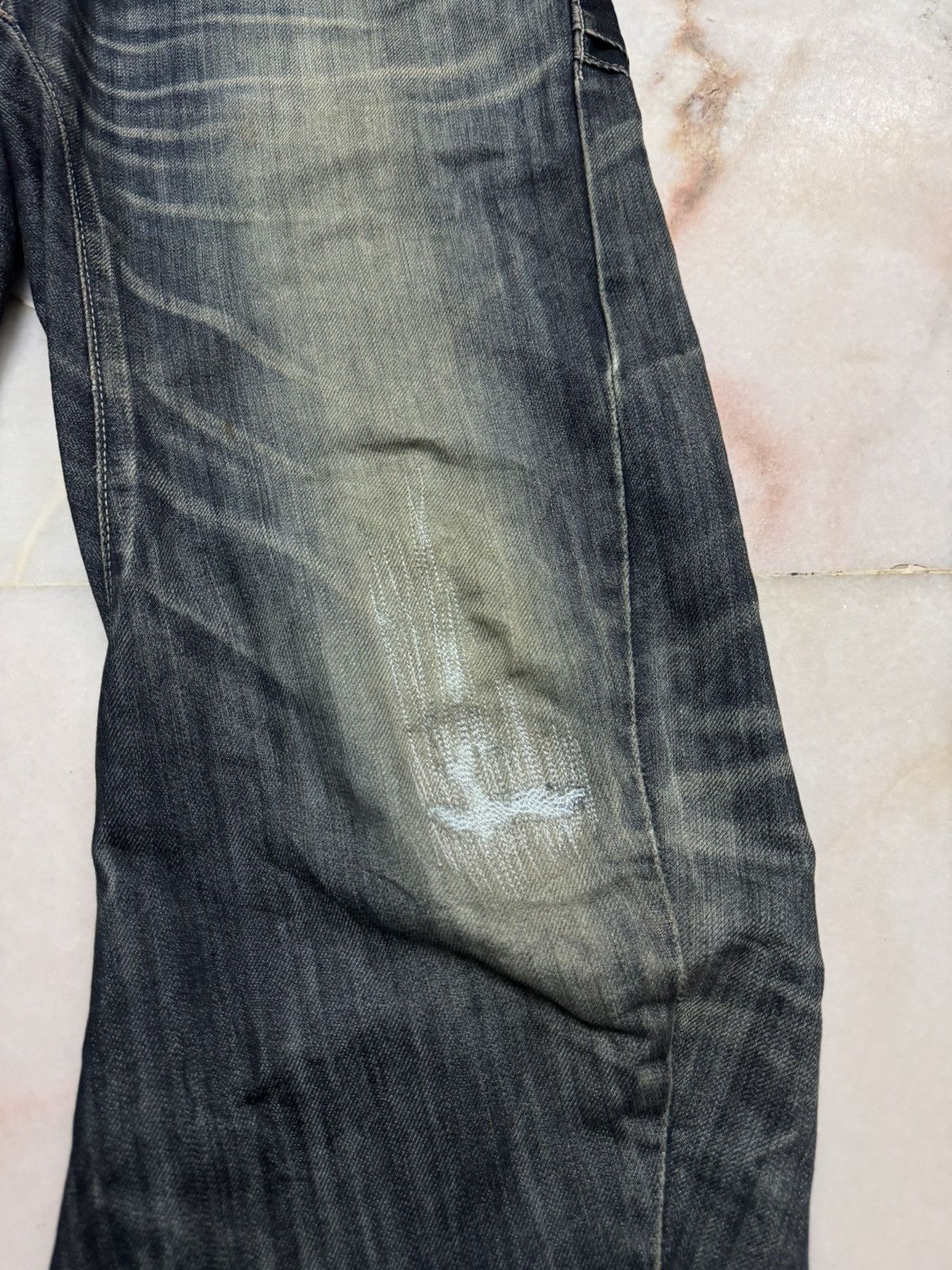Edwin VTG EDWIN E-FUNCTION RUSTY SICK MUDPUNK WHSIKER DARK JEAN Size US 32 / EU 48 - 5 Thumbnail