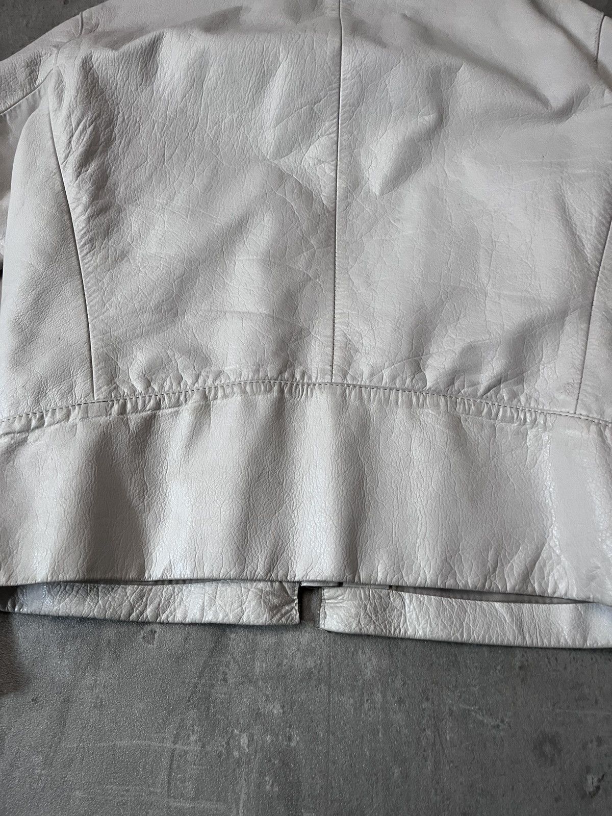 Maison Margiela Maison Margiela S/S 2008 5-zip White Leather Jacket Size US L / EU 52-54 / 3 - 15 Thumbnail