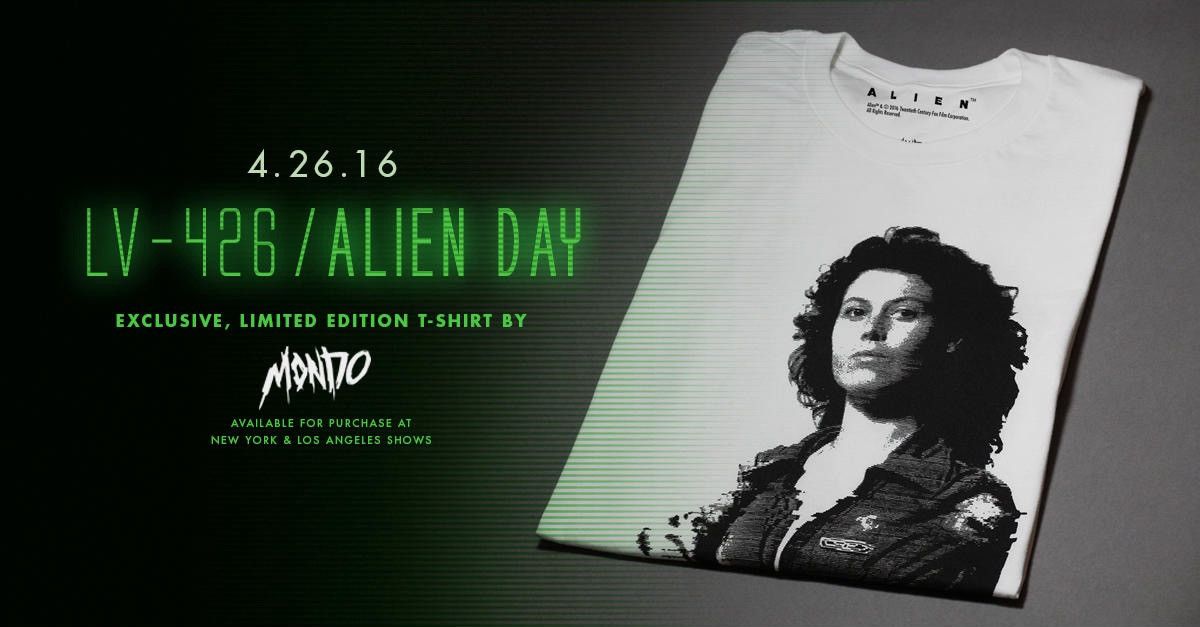 Other ALIEN Mondo Alien day 4.26.16 Sigourney Weaver promo Tshirt Size US XXL / EU 58 / 5 - 2 Thumbnail