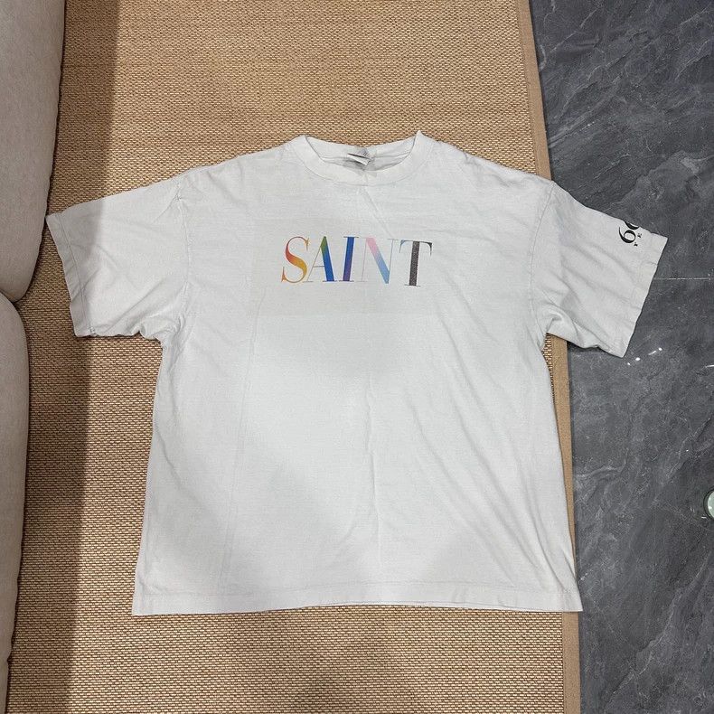 Saint Michael Saint Michael Character letter printed round neck short sl Size US XXL / EU 58 / 5 - 1 Thumbnail