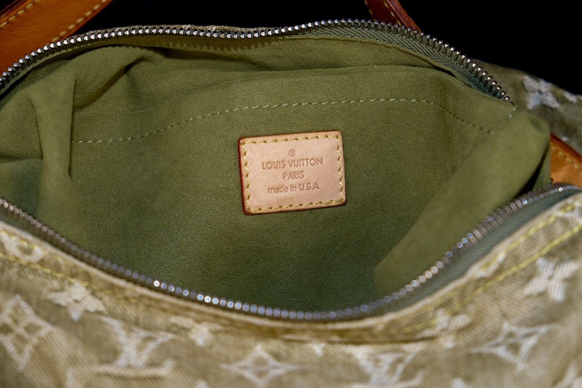 Louis Vuitton Louis Vuitton Denim Baggy Shoulder Handbag Green Size ONE SIZE - 4 Thumbnail