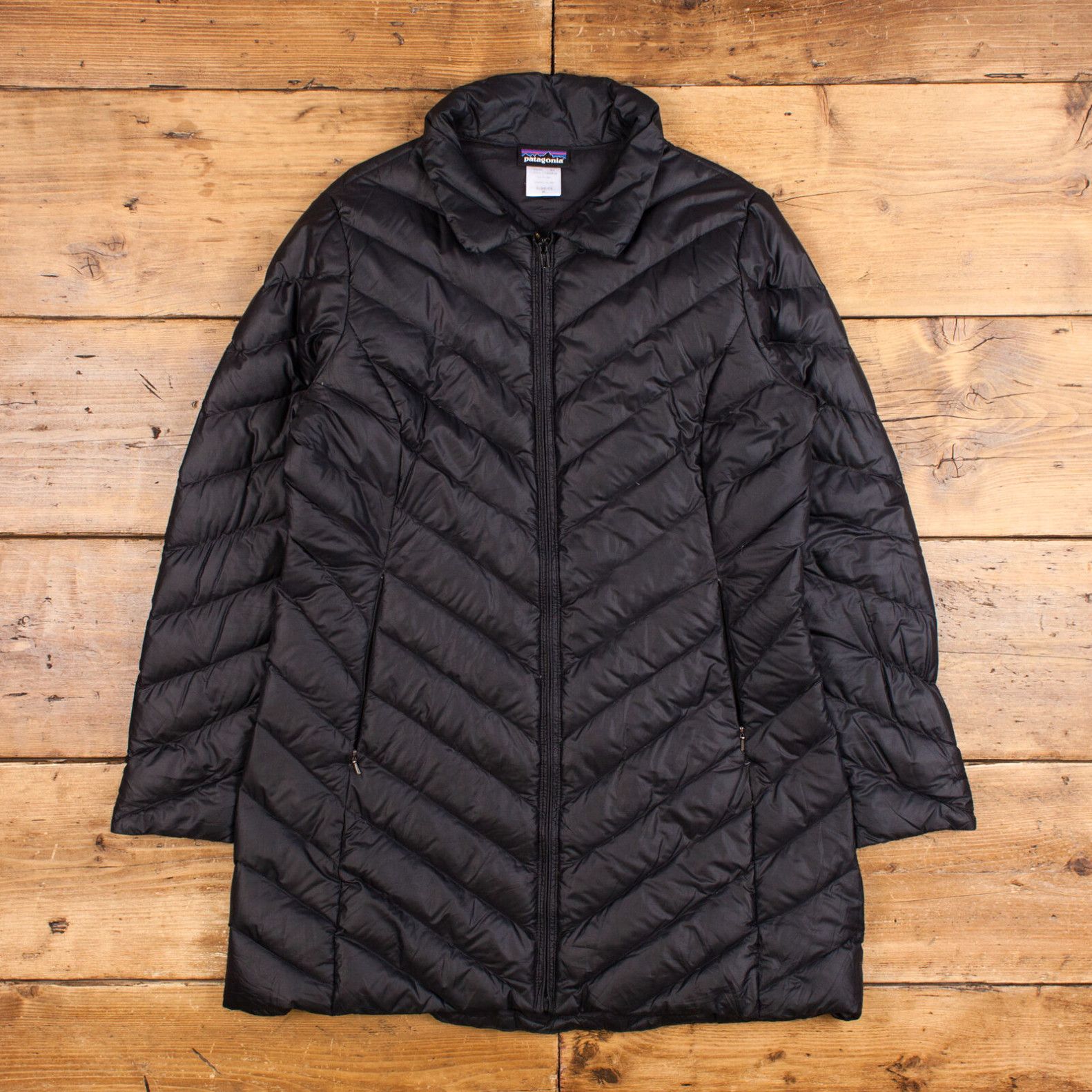 Vintage Patagonia Fleece Jacket XL Gorpcore Deep Pile Full Zip Black Womens  