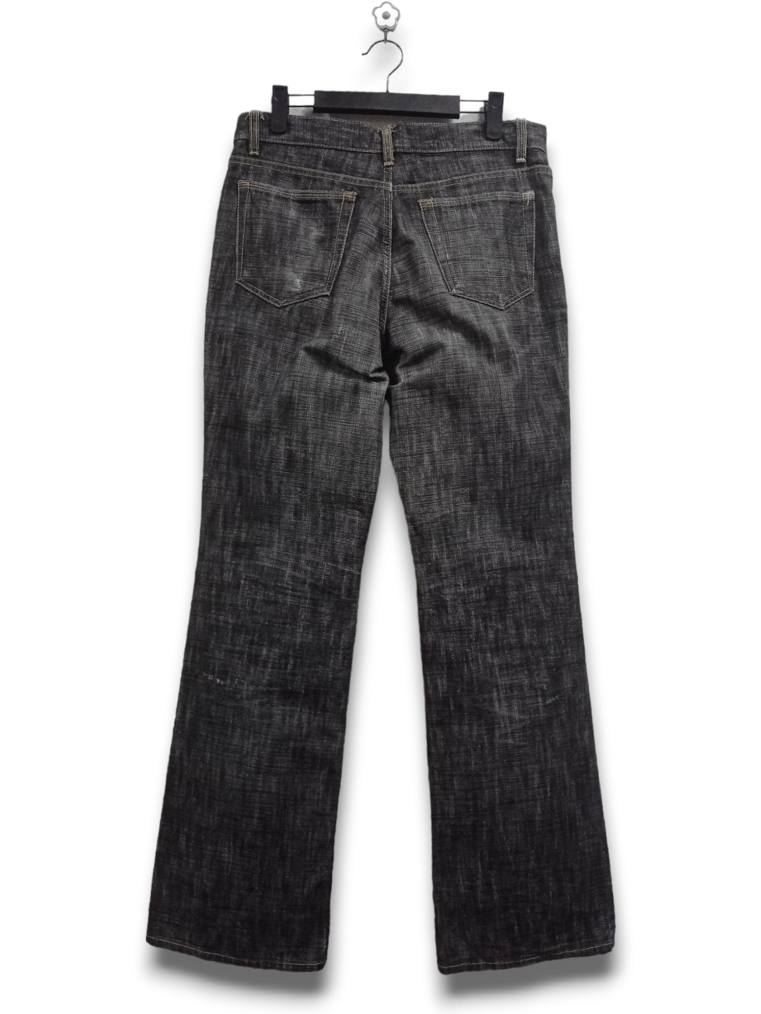 Designer × Japanese Brand Vintage Japanese Brand Atelier Black Flare Jeans 31x32 Size US 31 - 2 Thumbnail