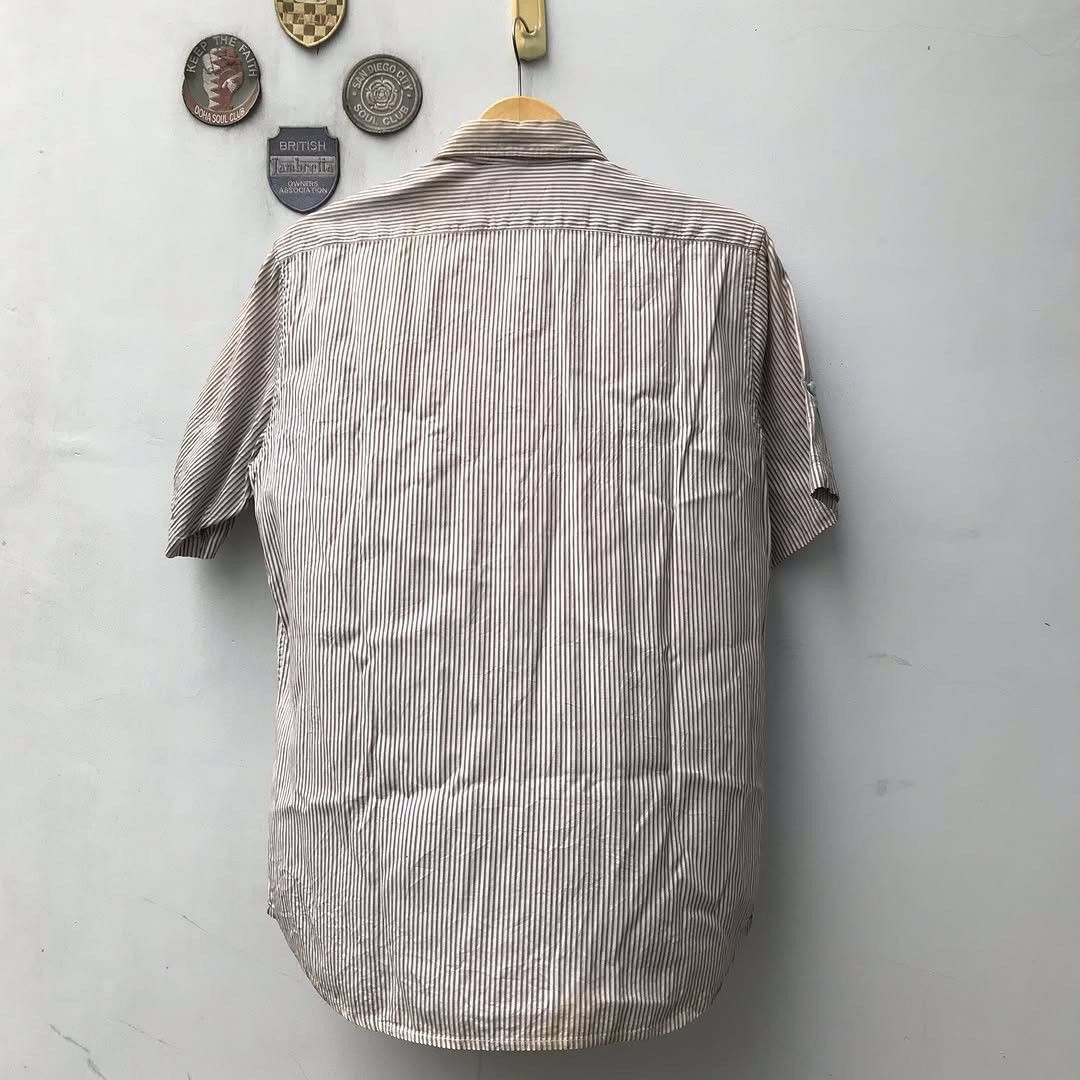 Beams Japan × Beams Plus Vintage Beams Heart Shirt brown stripes White japan Folding Size US L / EU 52-54 / 3 - 3 Thumbnail