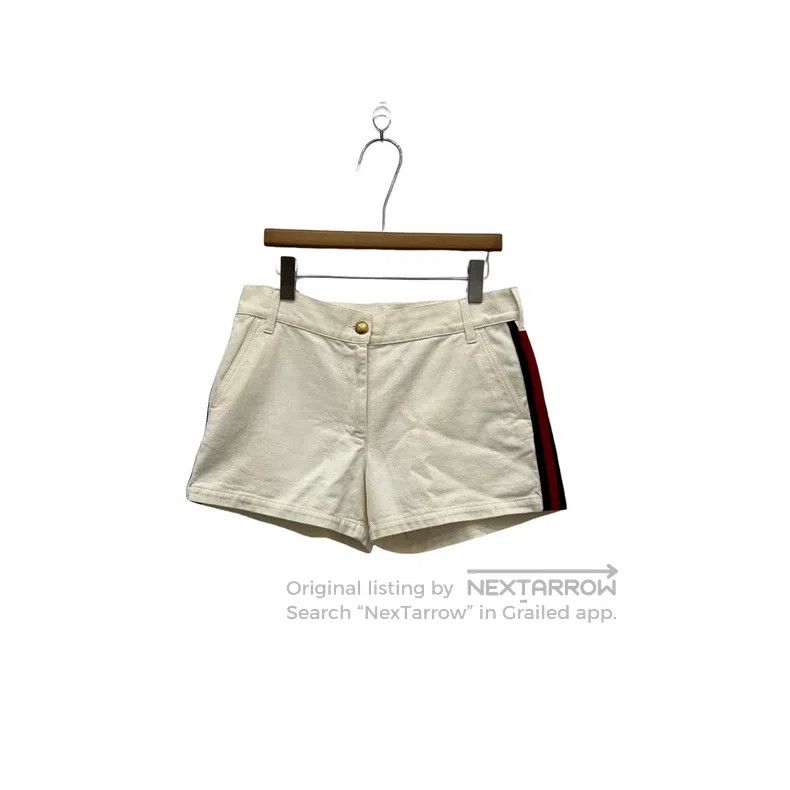 Gucci Gucci Striped leather shorts Size 28" / US 6 / IT 42 - 2 Thumbnail