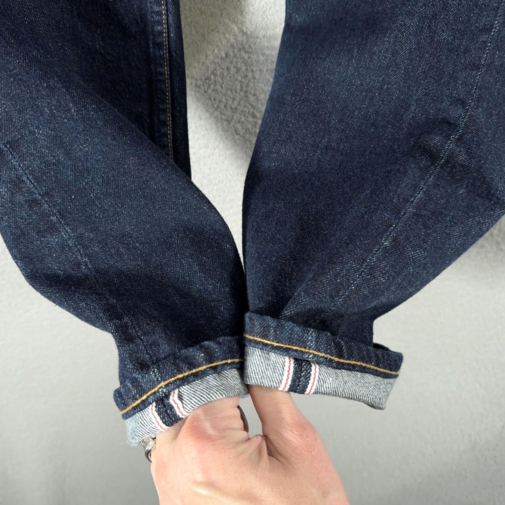 Rag & Bone rag & bone Fit 2 Slim Selvage Jeans Mens 34x29 Dark Denim Button Fly Made USA Size US 34 / EU 50 - 3 Thumbnail
