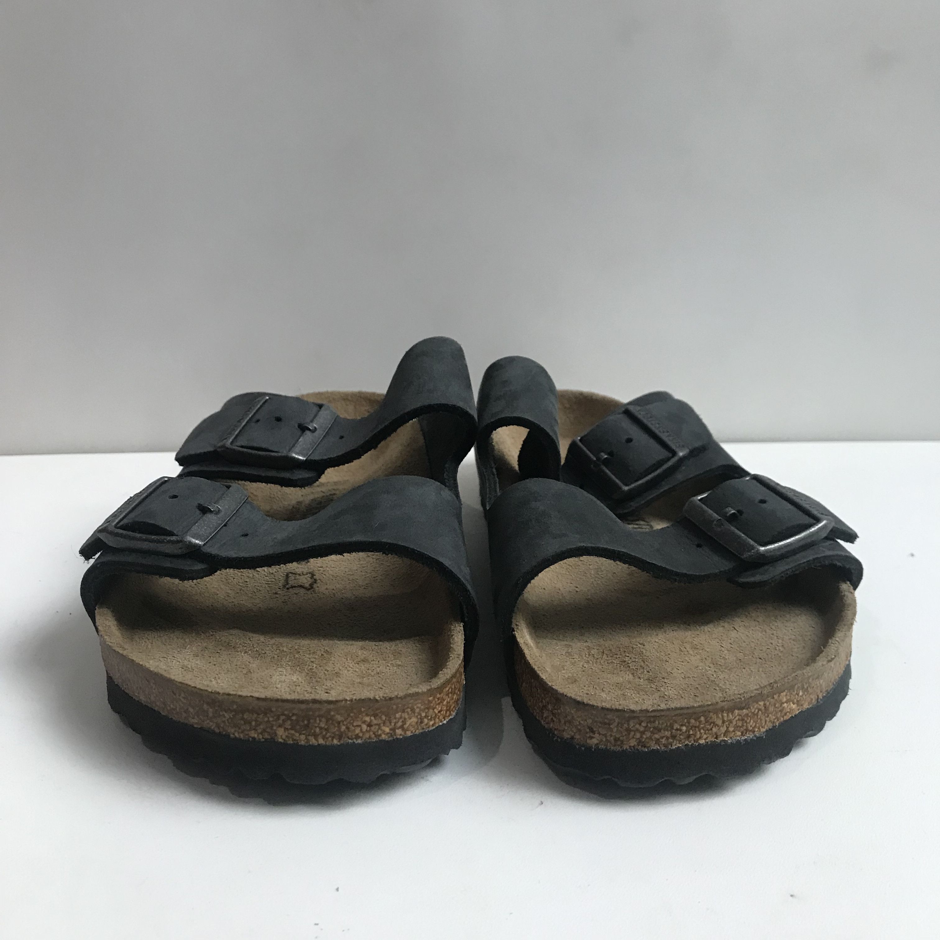 Birkenstock Birkenstock Black nubuck Arizona Leather 41 Cork Two Strap Size US 8 / EU 41 - 6 Thumbnail