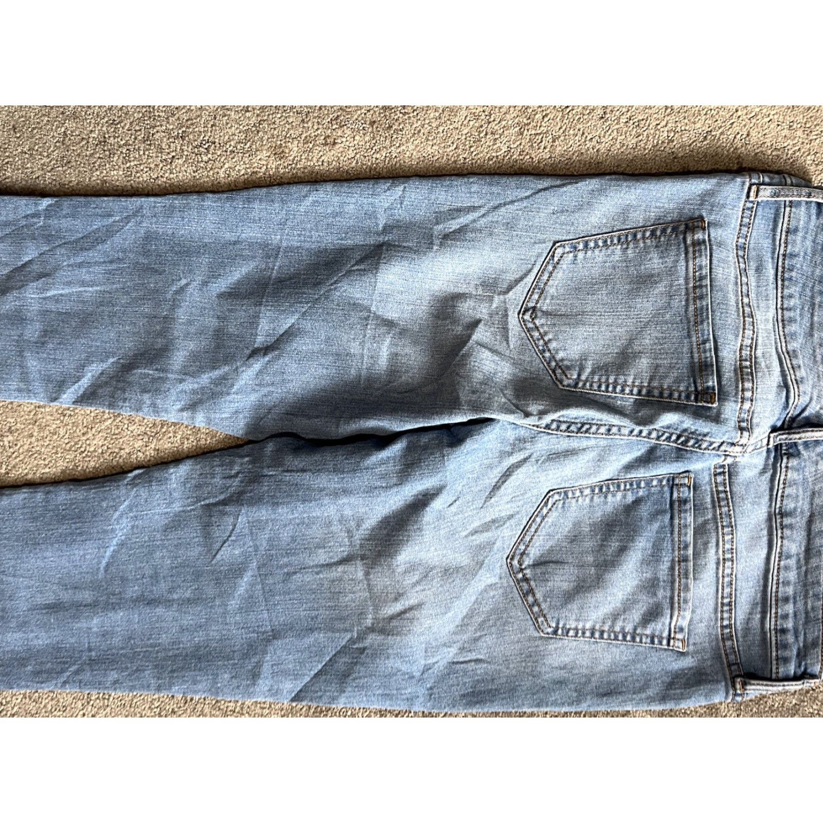 Old Navy Old Navy Jeans Womens Slim Skinny 8 Medium Wash Blue Cotton Polyester Spandex Pockets Zipper Button Regular Rise Mid 30 in Inseam Womens Jeans Size 30" / US 8 / IT 44 - 4 Thumbnail