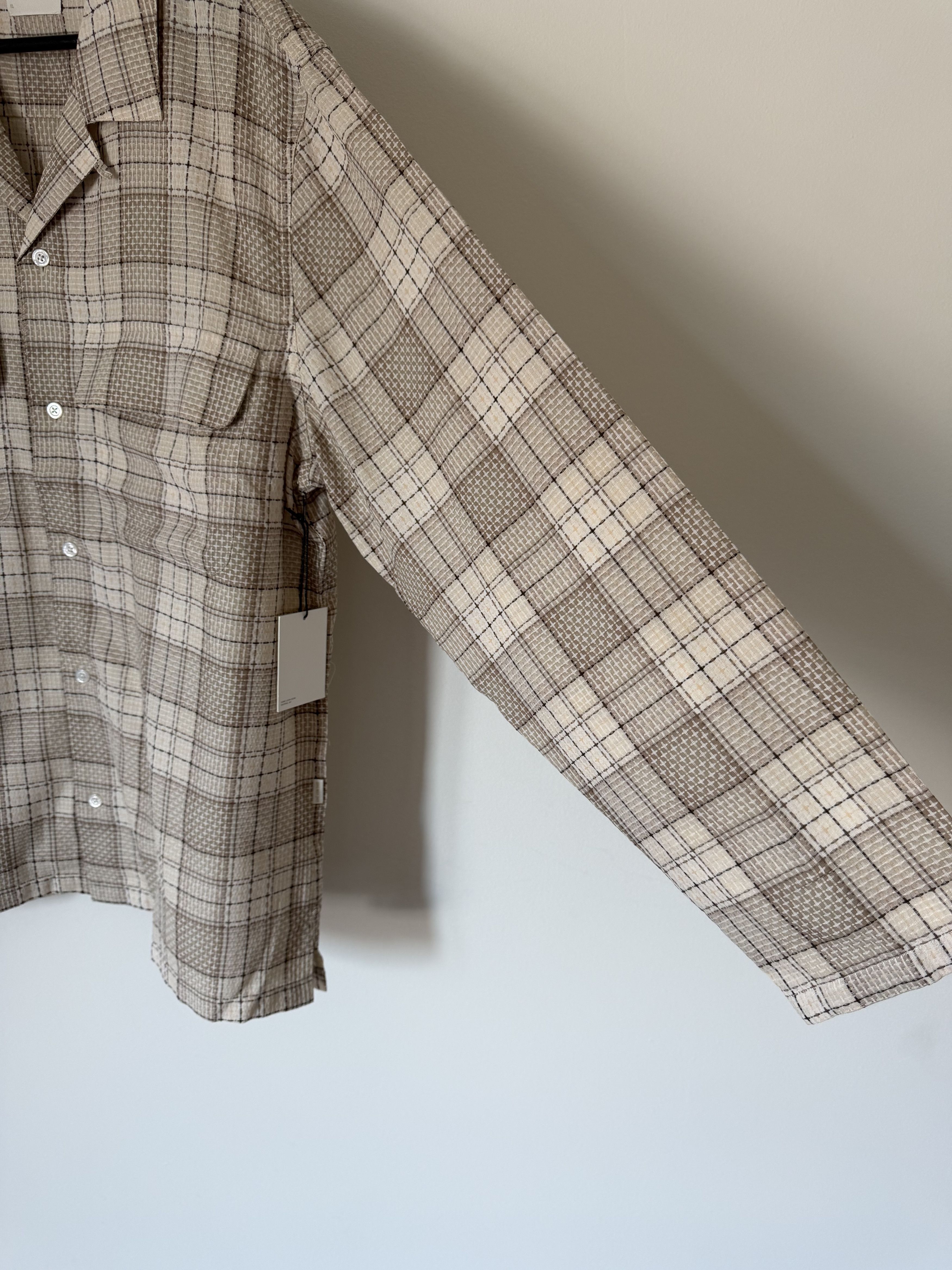 Aime Leon Dore Aime Leon Dore Leightweight Patterned Leisure Shirt Gray Size US XL / EU 56 / 4 - 4 Thumbnail