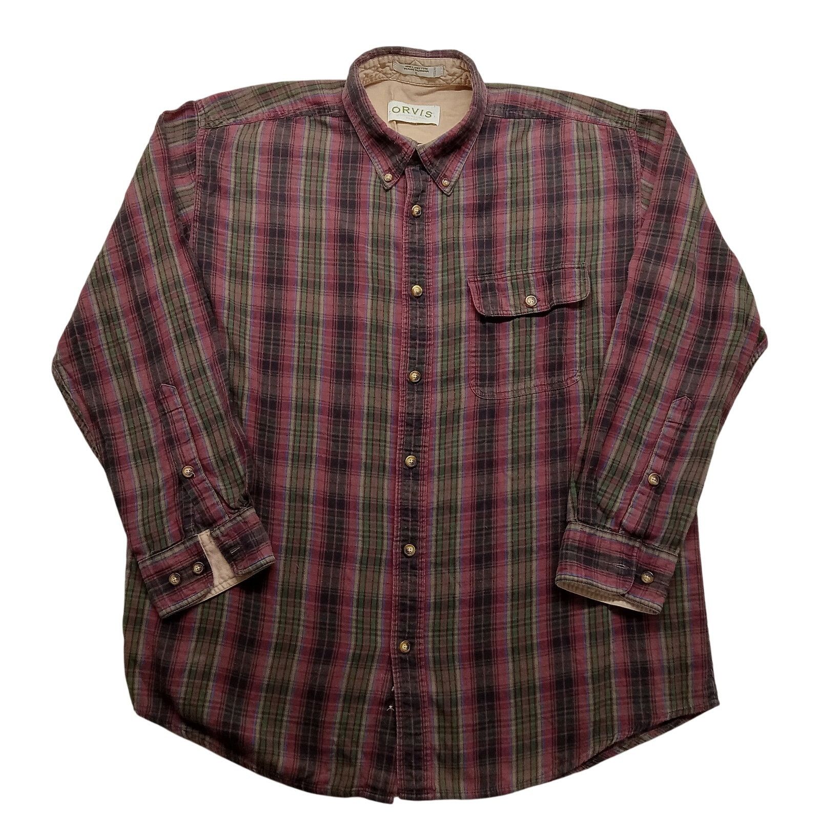 Orvis Orvis Flannel Shirt XL Men's Sportswear Button Up Plaid Size US XL / EU 56 / 4 - 1 Thumbnail