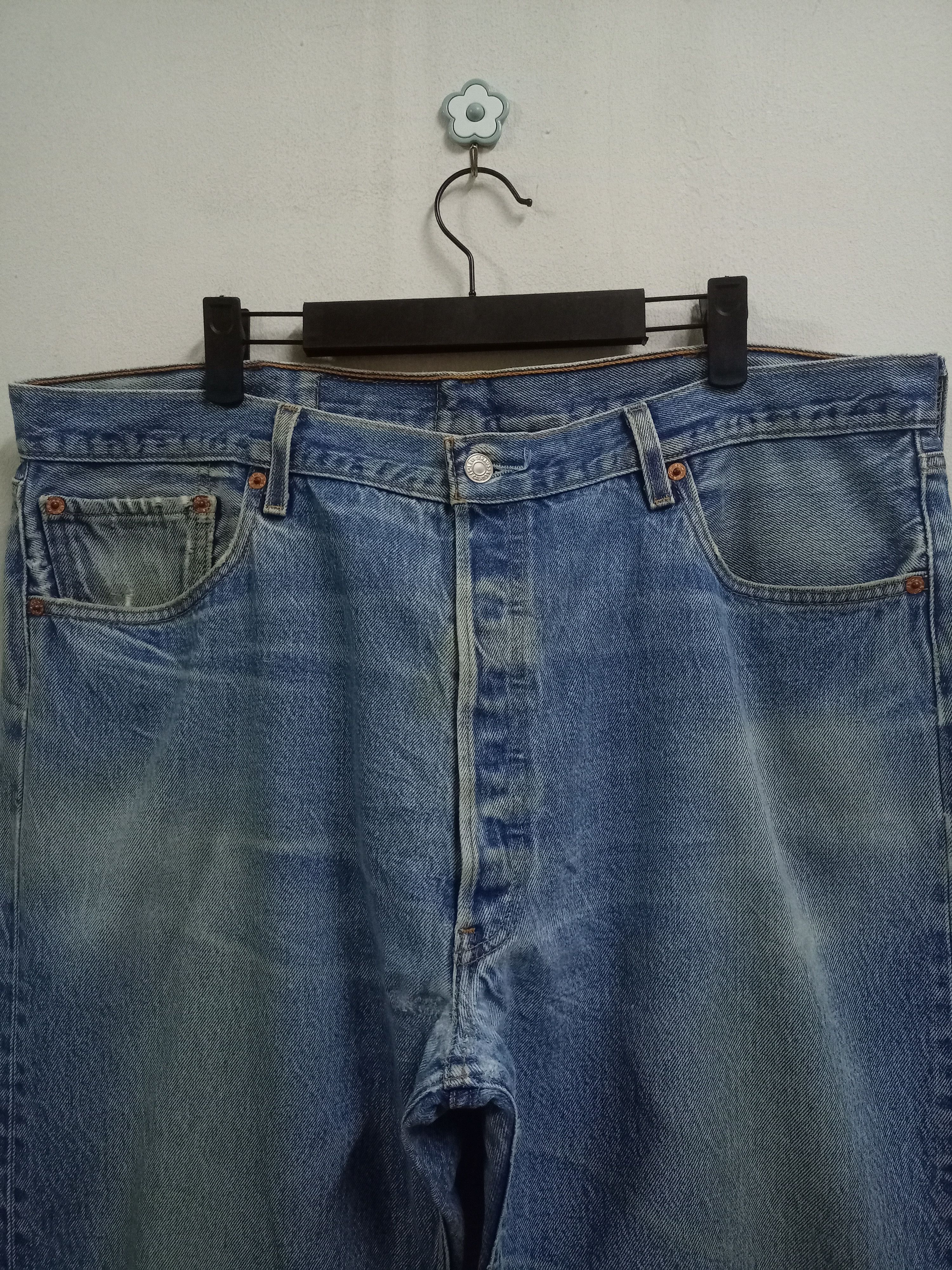 Levi's Vintage 90s Levis 501 Blue Wash Baggy Jeans Size US 40 / EU 56 - 4 Thumbnail