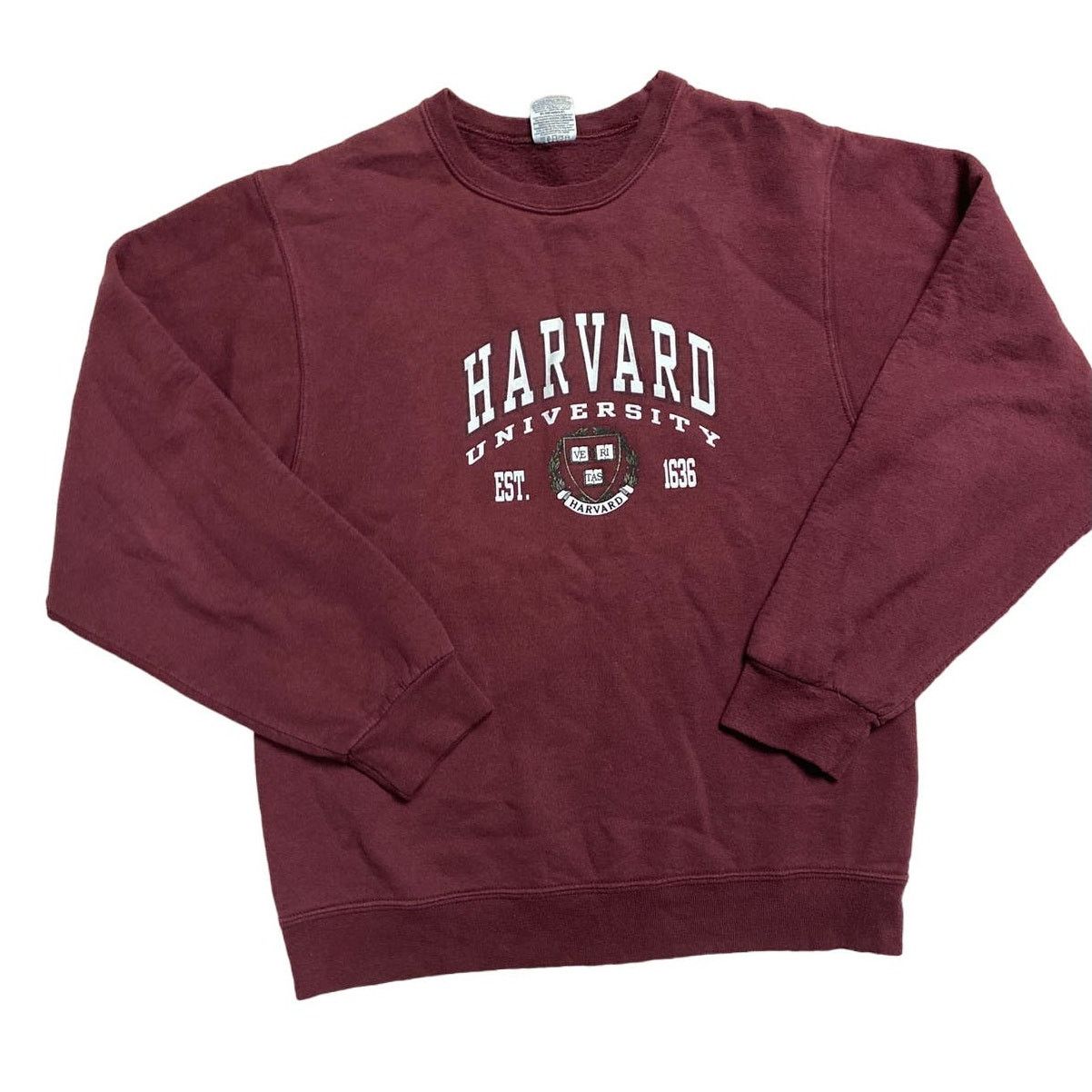 Jerzees Jerzees Harvard University Sweatshirt Small Burgundy Size S / US 4 / IT 40 - 1 Thumbnail