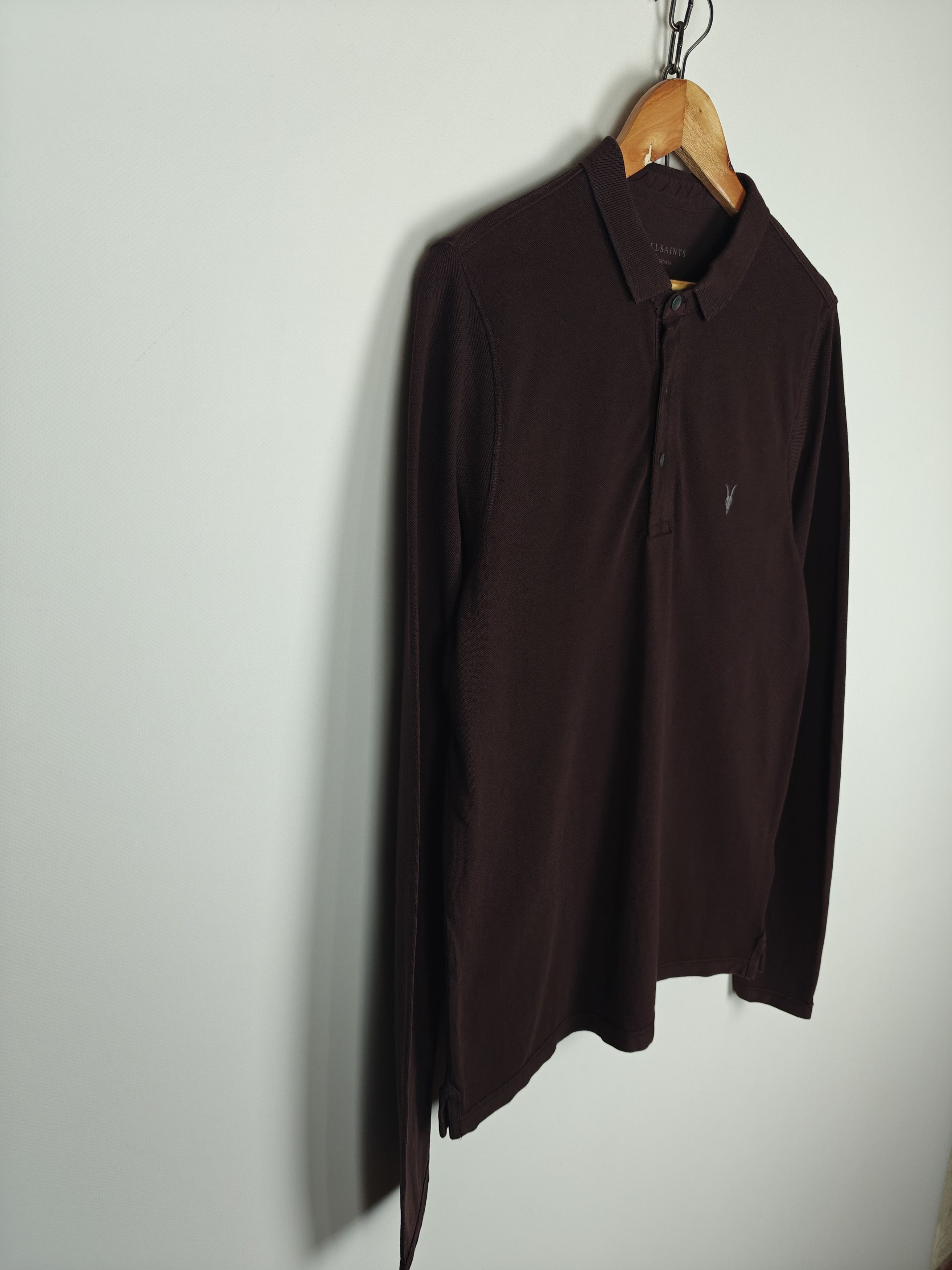 Allsaints Allsaints Longsleeve Brown Pullover Reform Polo M Size US M / EU 48-50 / 2 - 5 Thumbnail