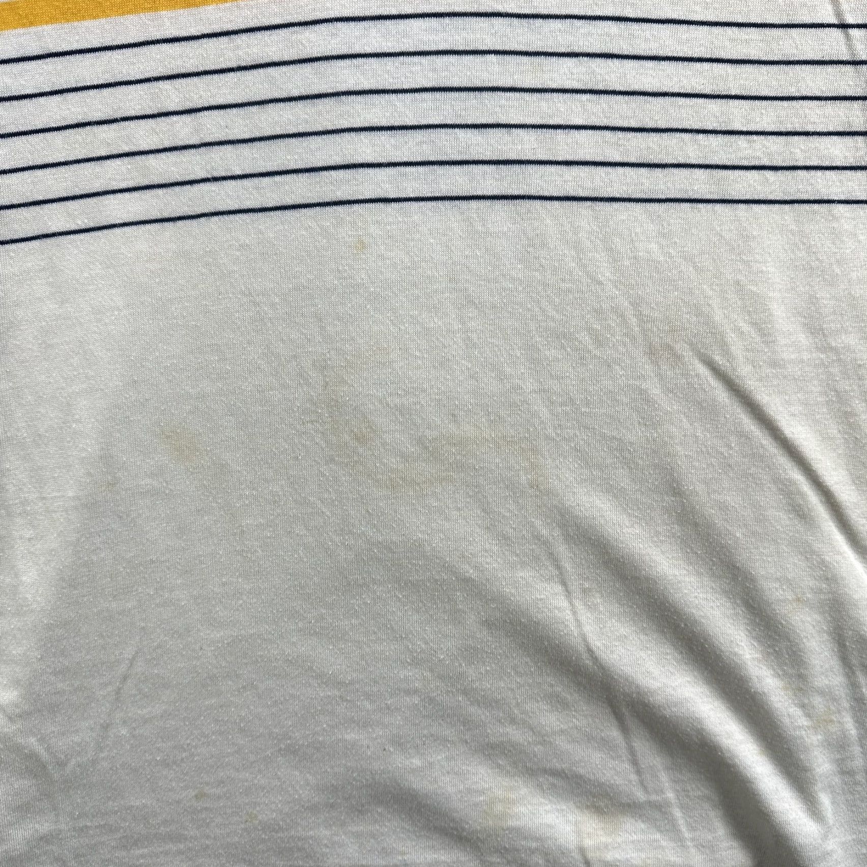 Champion VINTAGE Champion Polo Shirt Mens Large White Navy Striped The Mountain 90s USA Size US L / EU 52-54 / 3 - 3 Thumbnail