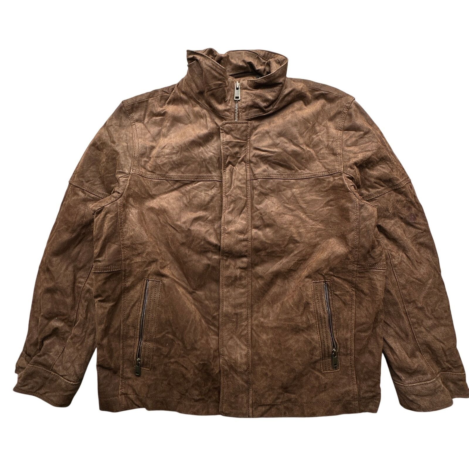 Roundtree & Yorke Roundtree & Yorke Suede Leather Jacket Mens Medium Size US M / EU 48-50 / 2 - 1 Thumbnail