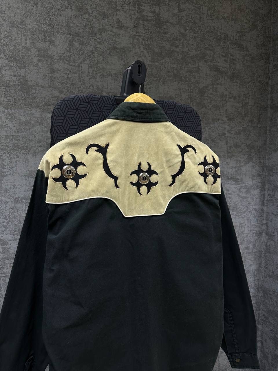 Cowboy Equipment × Vintage Vintage Cowboy Long Lobo Riders Black Shirt Size US L / EU 52-54 / 3 - 13 Thumbnail