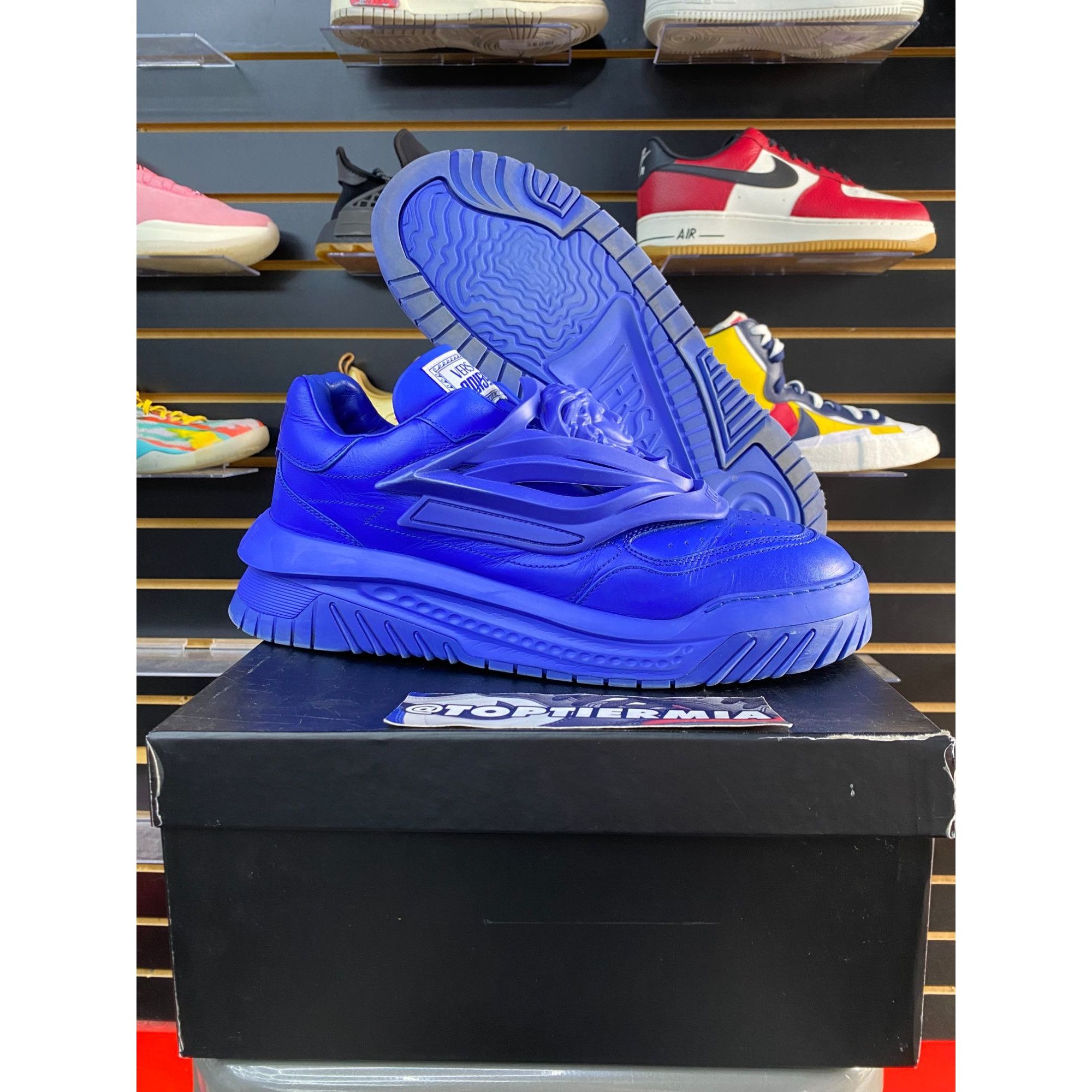 Versace VERSACE ODISSCA BLUE SZ 12 Size US 12 / EU 45 - 1 Thumbnail
