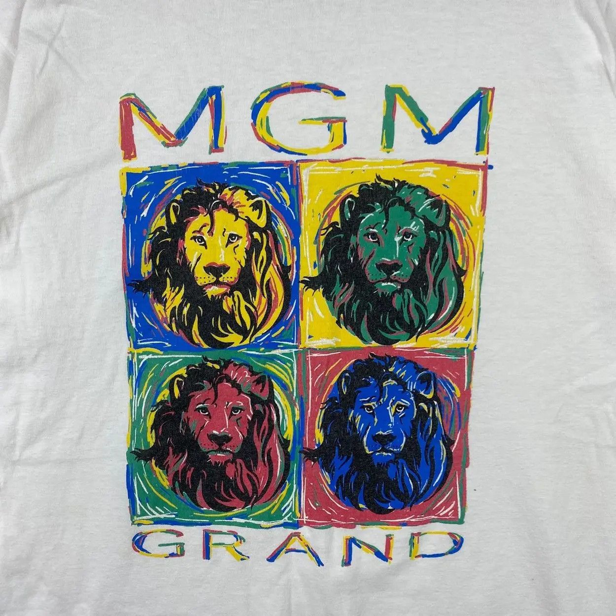 Vintage Vintage 1997 MGM GRAND LAS VEGAS Lion Pop Art Tee Shirt Size US M / EU 48-50 / 2 - 3 Thumbnail