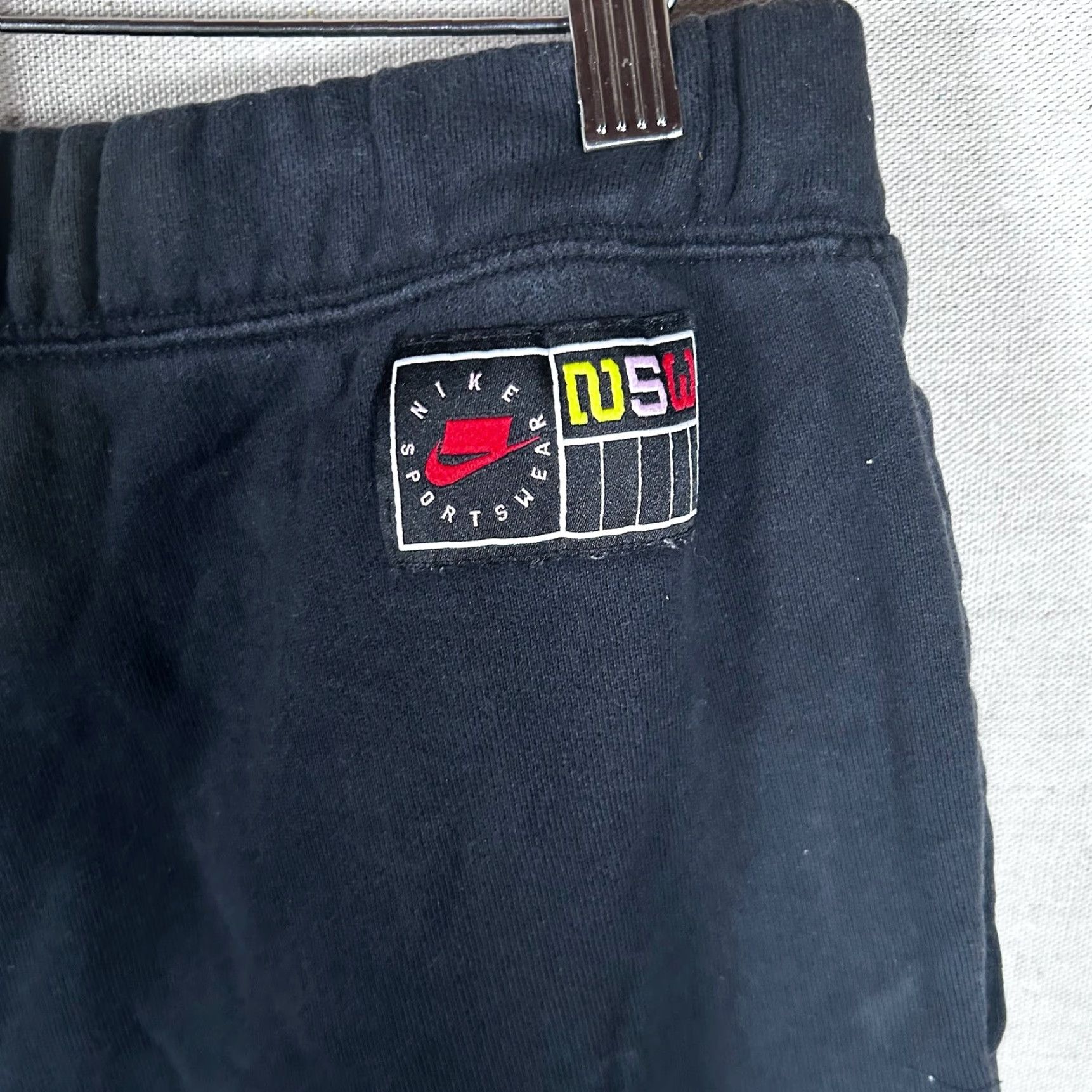 Nike Nike Sportswear Mens Black Fleece Jogger Sweatpants NSW Logo Large Size US 33 - 4 Thumbnail