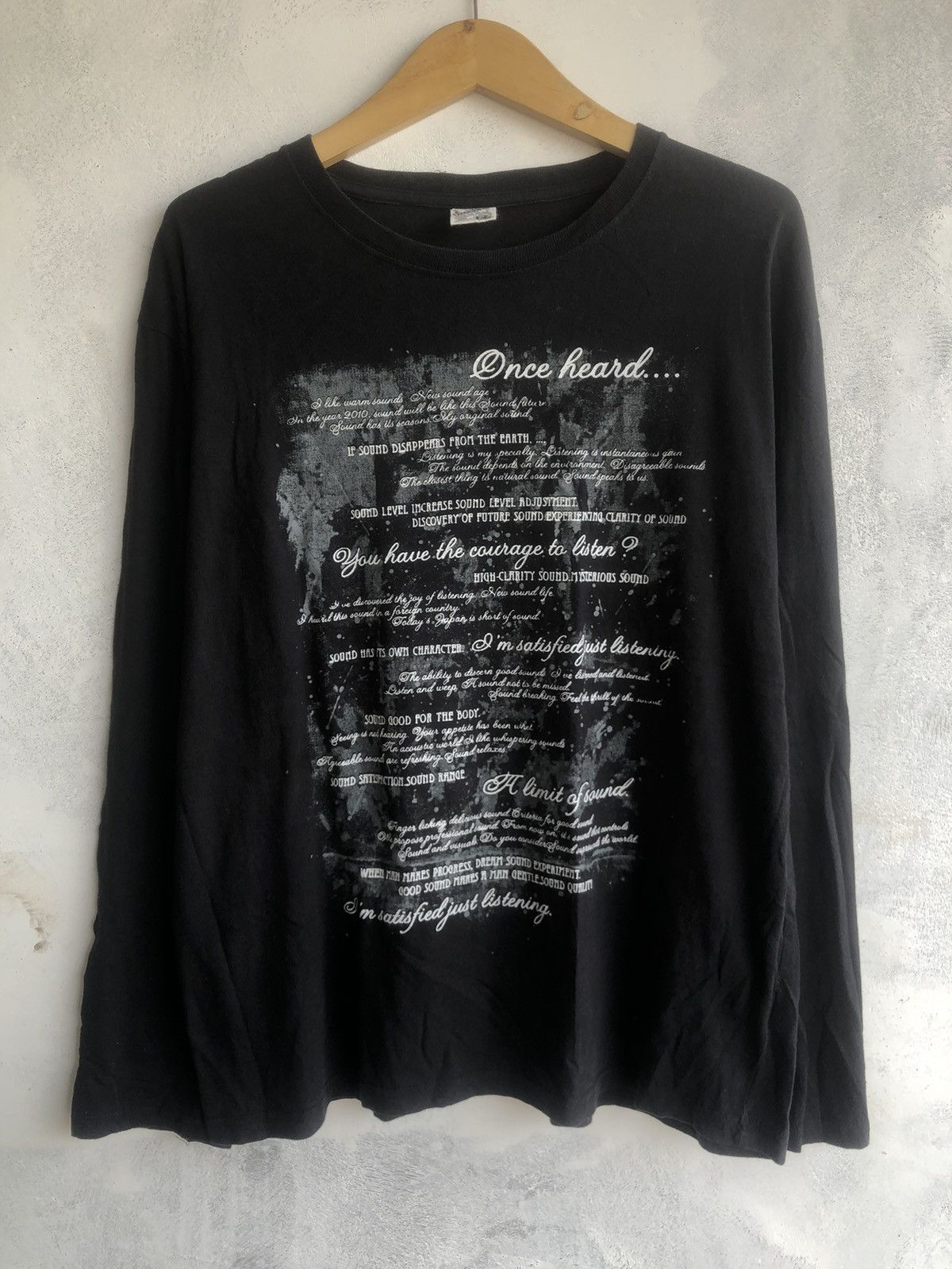 Hysteric Glamour Japanese Gothic Poem LongSleeve Punk LGB Style Size US L / EU 52-54 / 3 - 1 Thumbnail