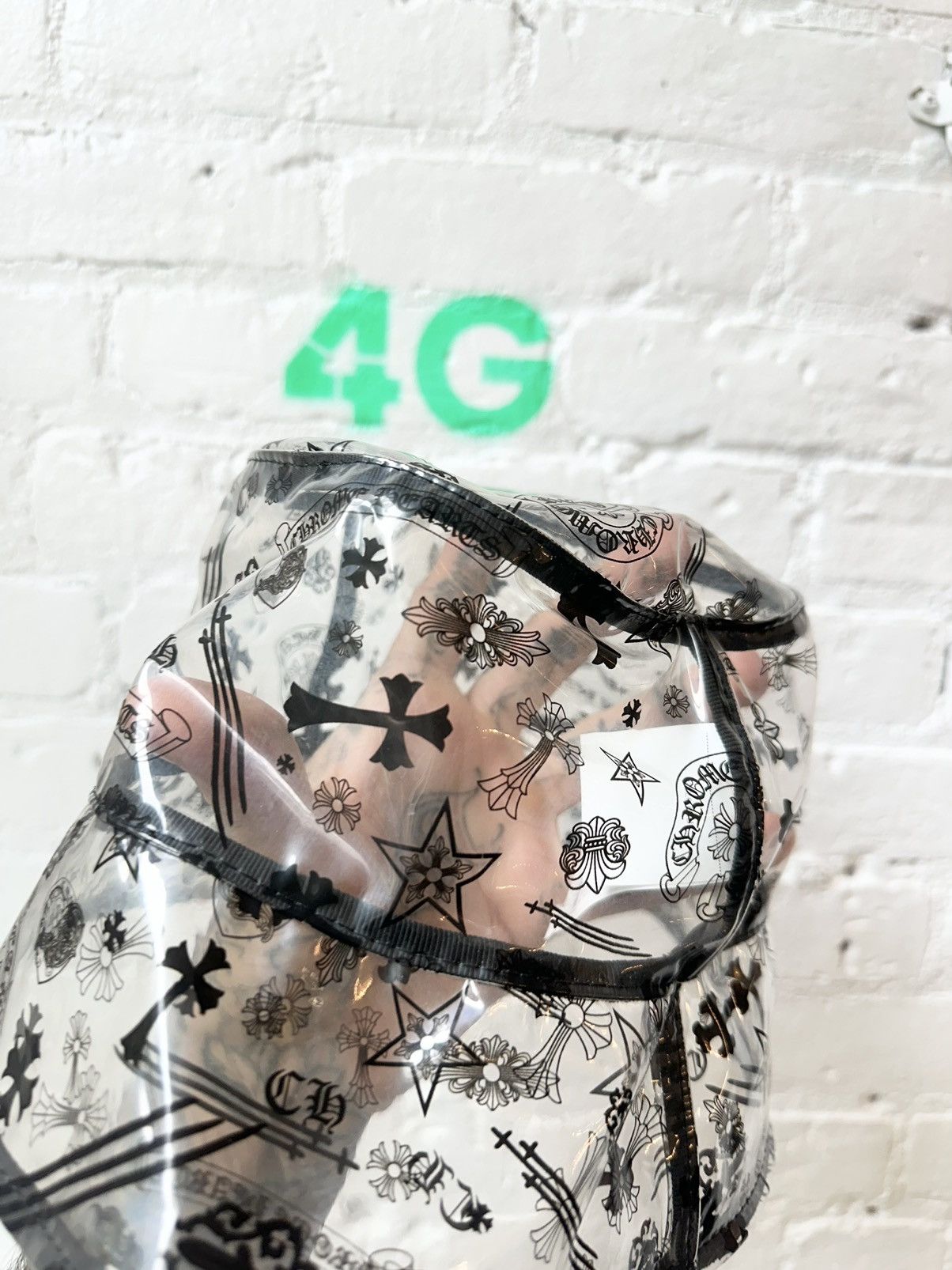 Chrome Hearts RARE! CHROME HEARTS CLEAR SEE THROUGH BUCKET HAT Size ONE SIZE - 2 Thumbnail