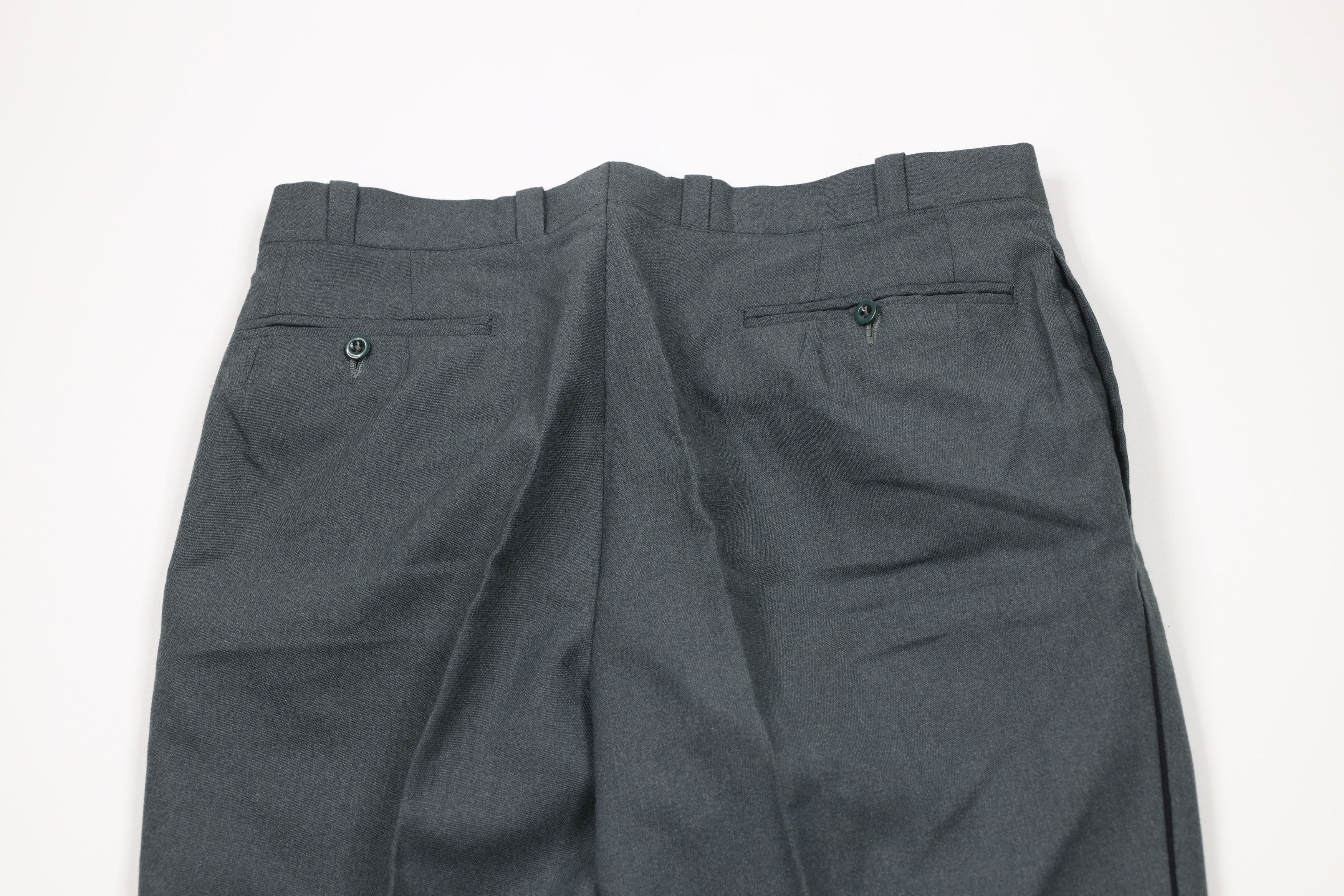 Vintage Vintage 70s Military Heavyweight Wool Button Wide Leg Pants Size US 34 / EU 50 - 10 Thumbnail