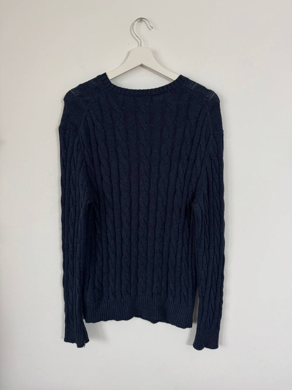 Polo Ralph Lauren Polo Ralph Lauren Cable Knit Sweater Navy–Classic Pony Logo Size US M / EU 48-50 / 2 - 6 Thumbnail