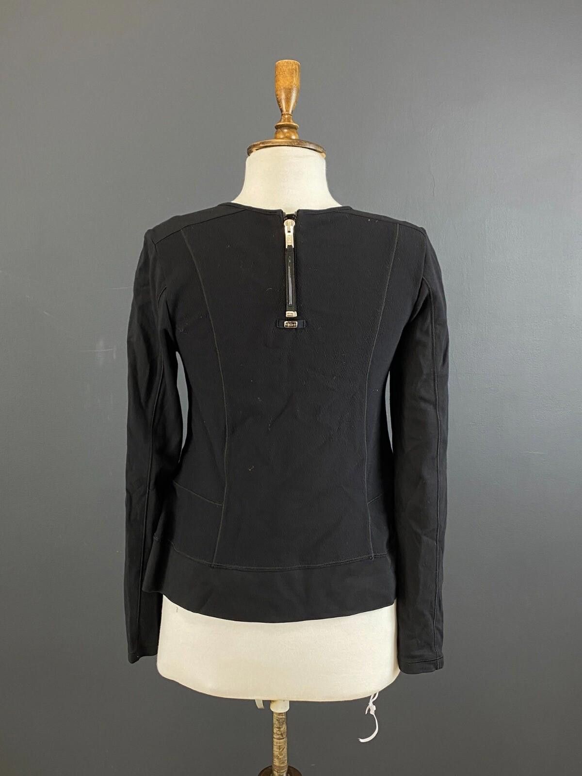 Errolson Hugh High Use by Claire Campbell Black Top Blouse Sz I 44 / USA 8 Size M / US 6-8 / IT 42-44 - 6 Thumbnail