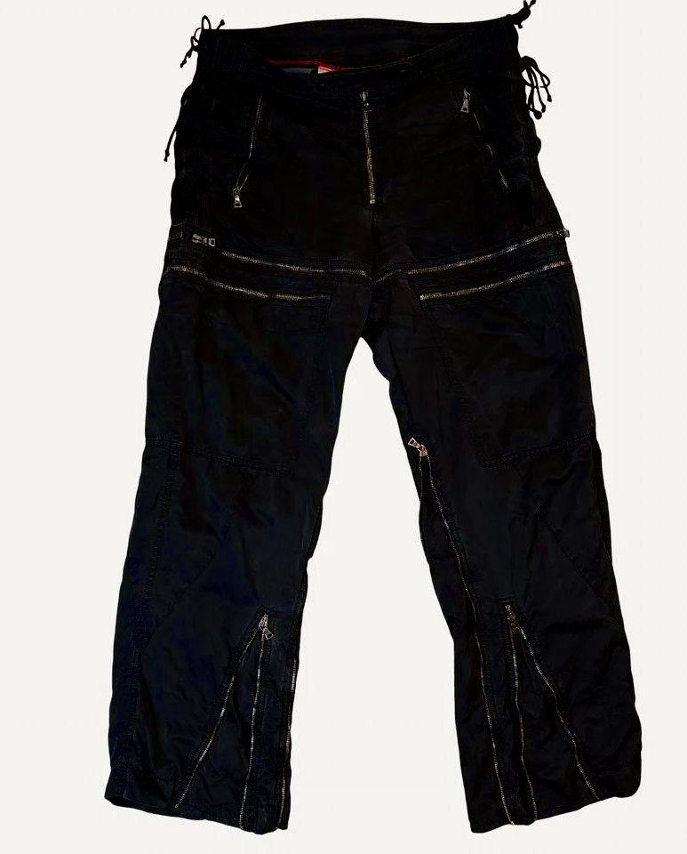 Prada Prada Astro Biker Zipper Cargo Bondage Laced Pants A/W99 Size US 32 / EU 48 - 1 Thumbnail