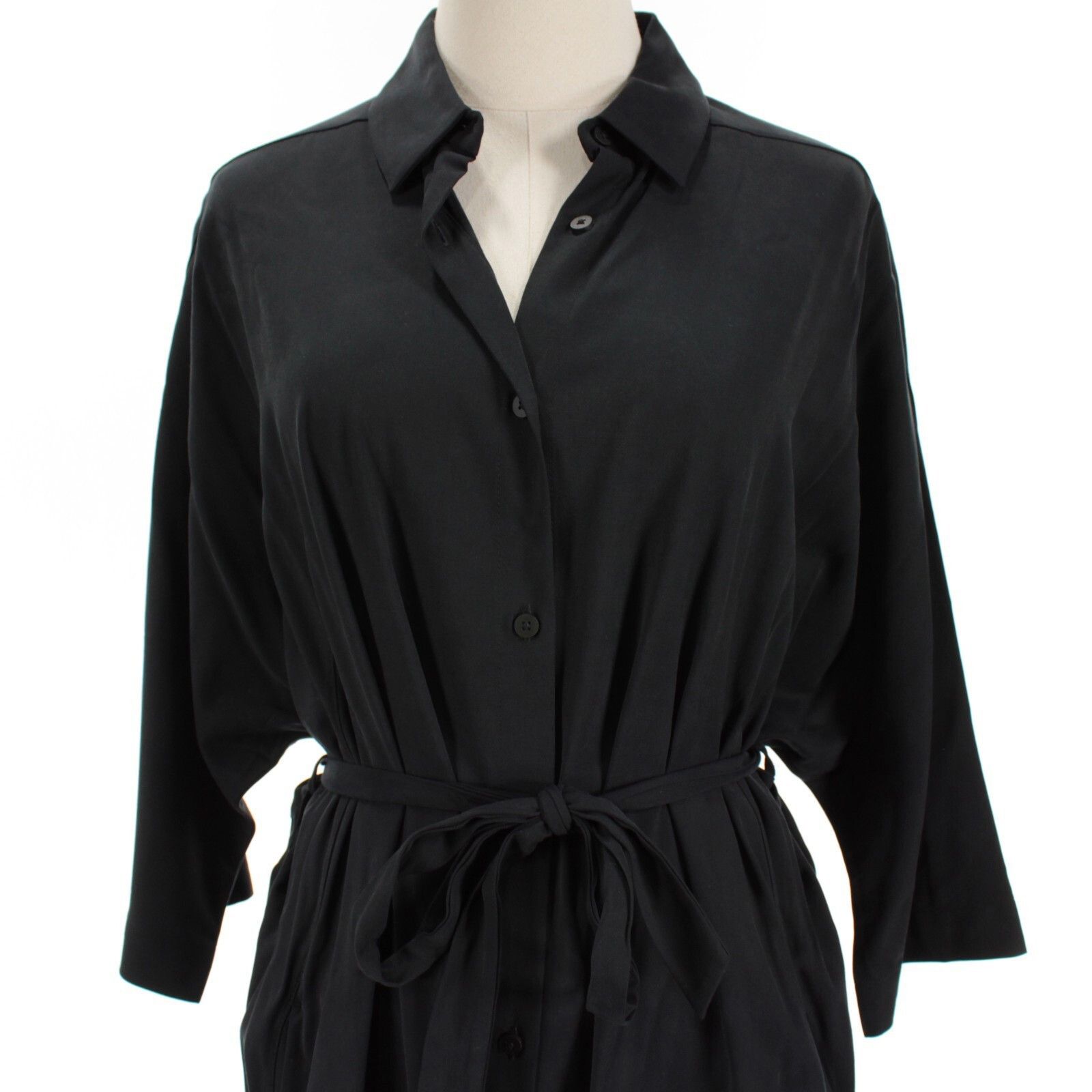 Lululemon Lululemon NWOT Perfectly Poised Black Midi Shirt Dress Sz 8 Size M / US 6-8 / IT 42-44 - 2 Thumbnail