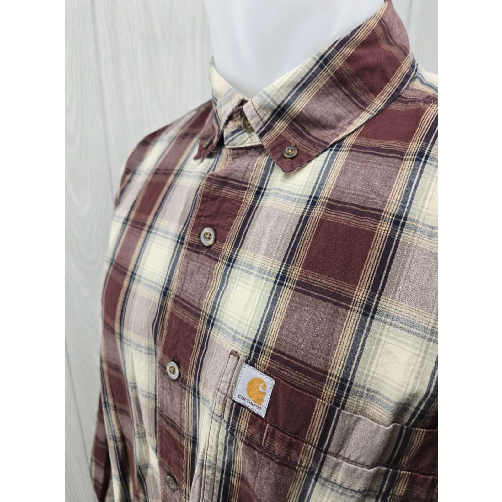 Carhartt Carhartt Button-Up Plaid Long Sleeve Shirt L Relaxed Fit Multicolor Men Size US L / EU 52-54 / 3 - 4 Thumbnail