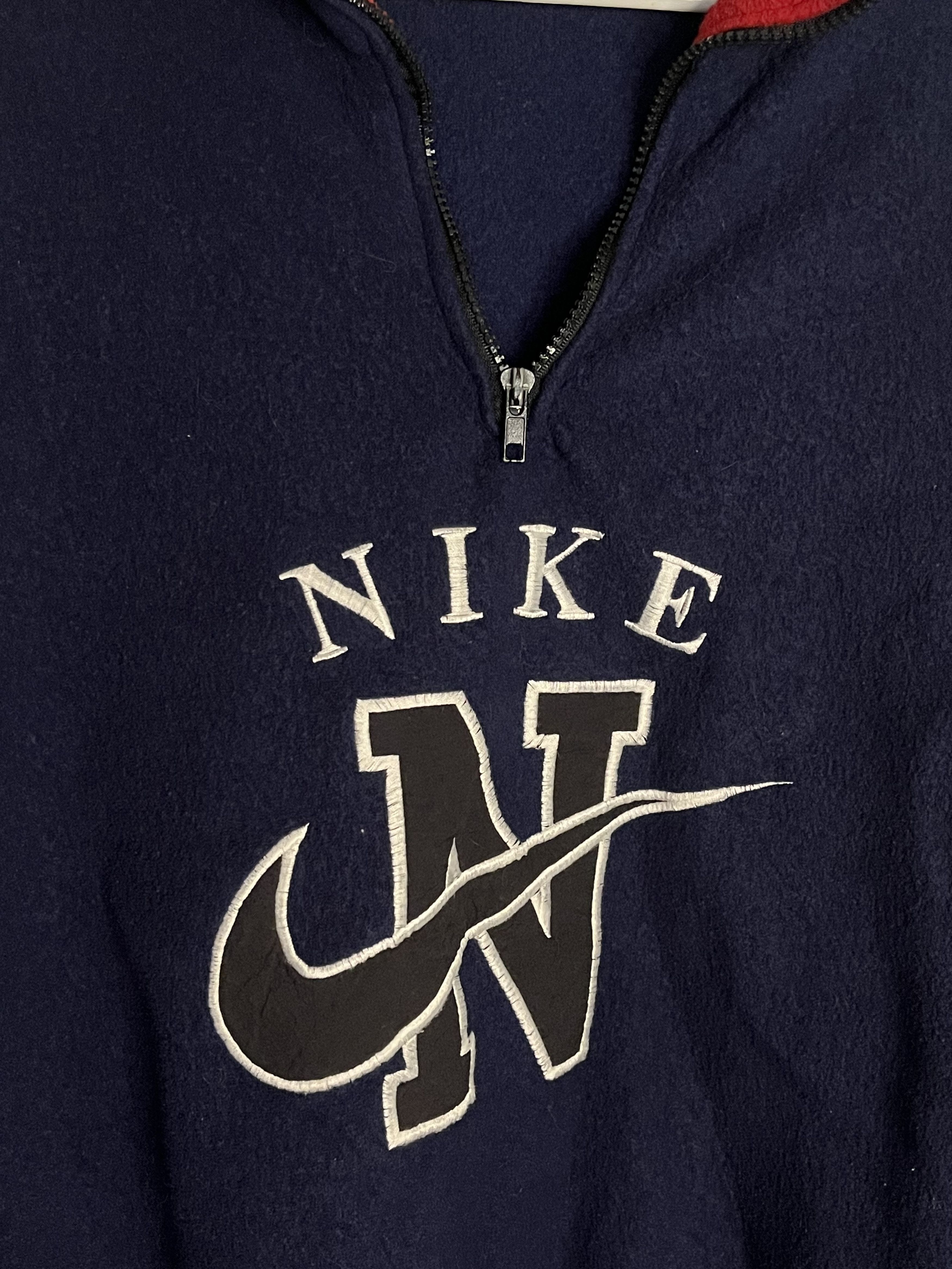 Nike Nike 1/4 Zip Sweatshirt Streetwear Retro Vintage Size US XL / EU 56 / 4 - 2 Thumbnail