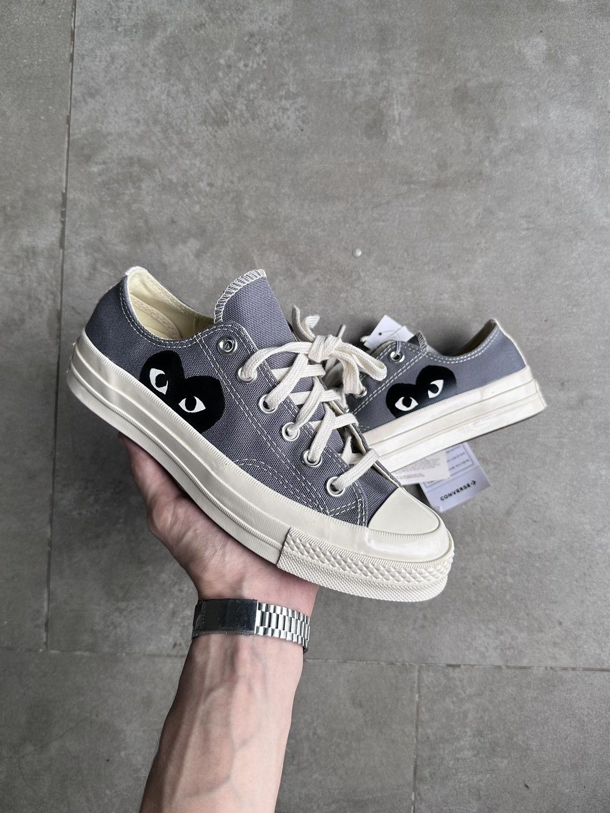 Comme des Garcons PLAY × Converse CDG PLAY x CONVERSE LOW CHUCK TAILOR 70 Size US 7 / IT 37 - 1 Thumbnail