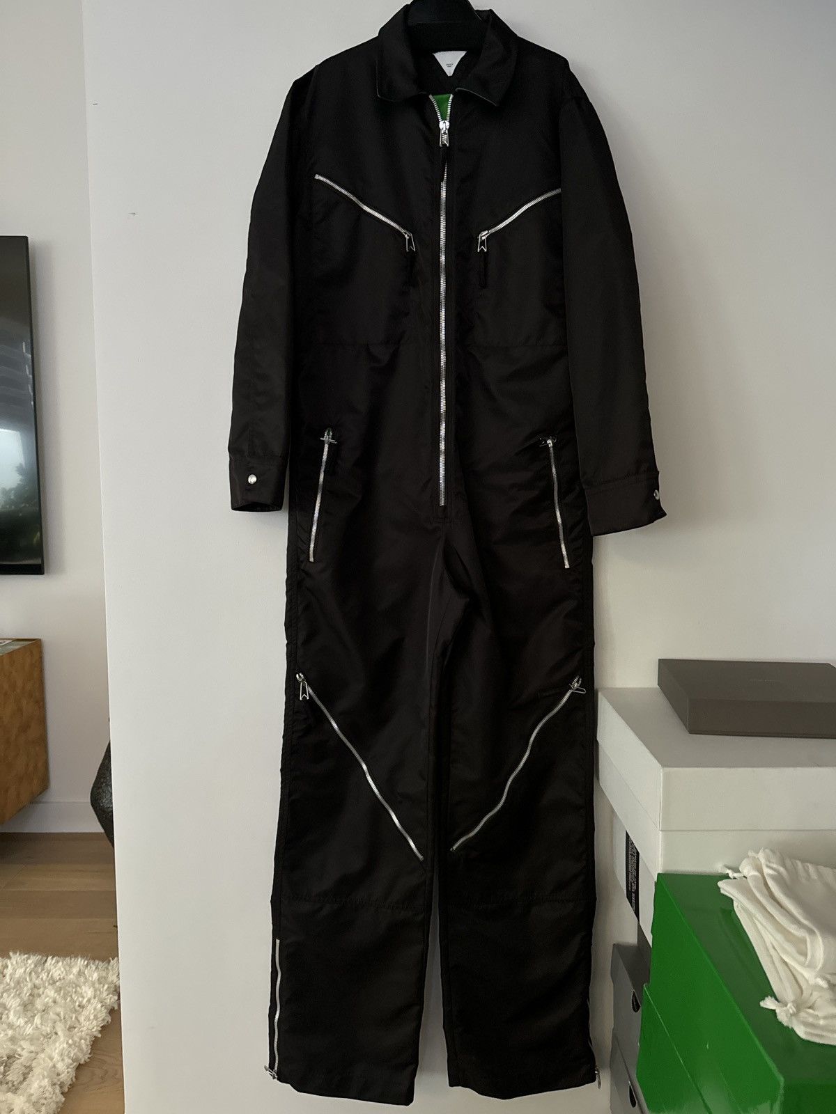 image of Bottega Veneta Chocolate Color Jumpsuit in Brown, Men's (Size Small)