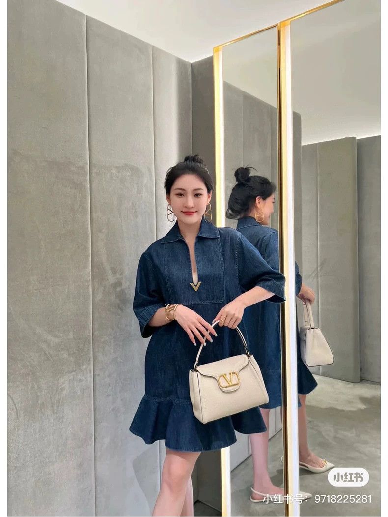 Valentino Valentino Denim dress Size M / US 6-8 / IT 42-44 - 6 Thumbnail
