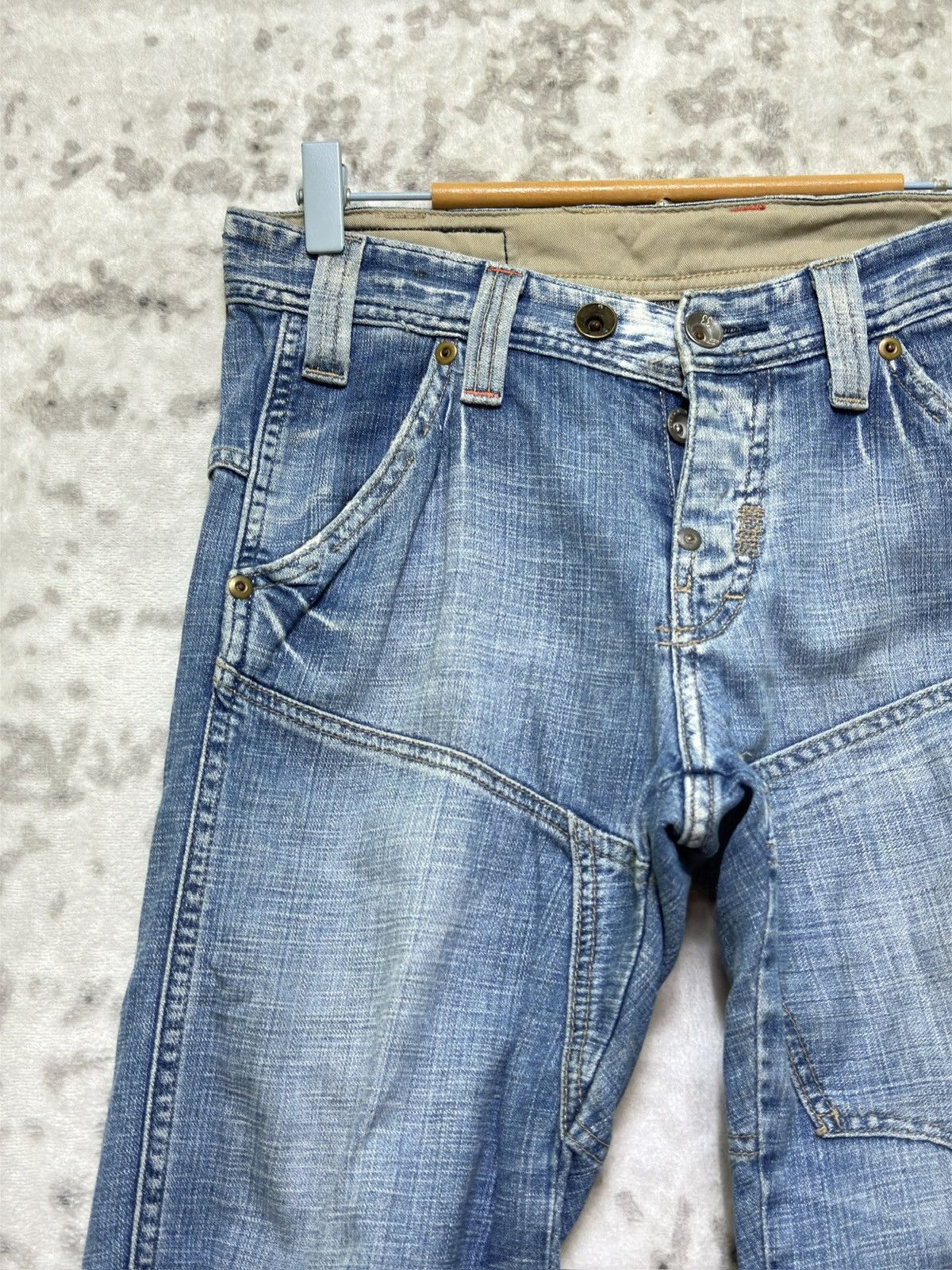 G-Star Vintage G-Star RAW Flared Patchwork Knee Statement Denim Size US 30 / EU 46 - 4 Thumbnail