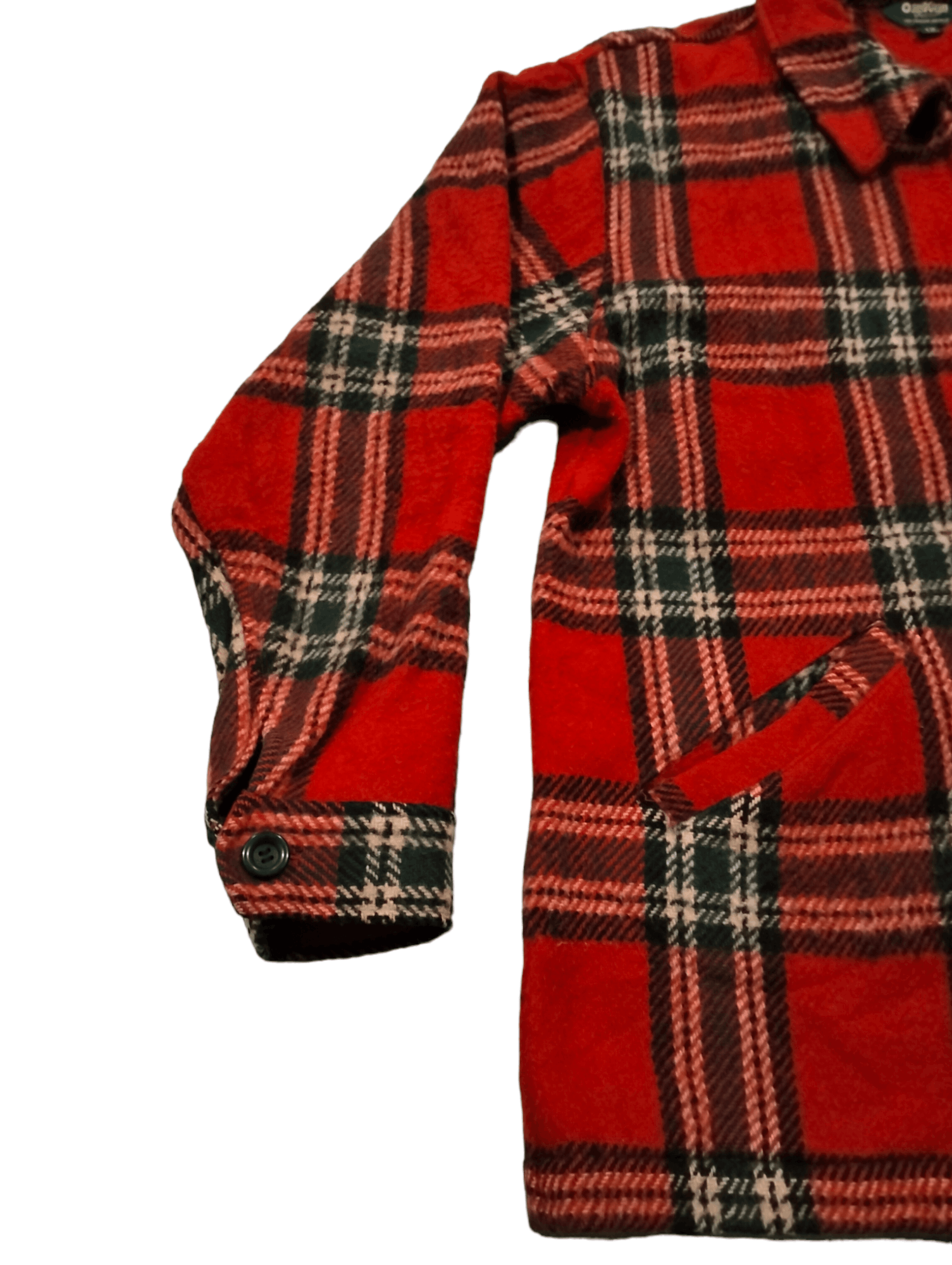 Oshkosh Oshkosh B Gosh Wool Red Tartan Zipper Jacket Size US L / EU 52-54 / 3 - 8 Thumbnail