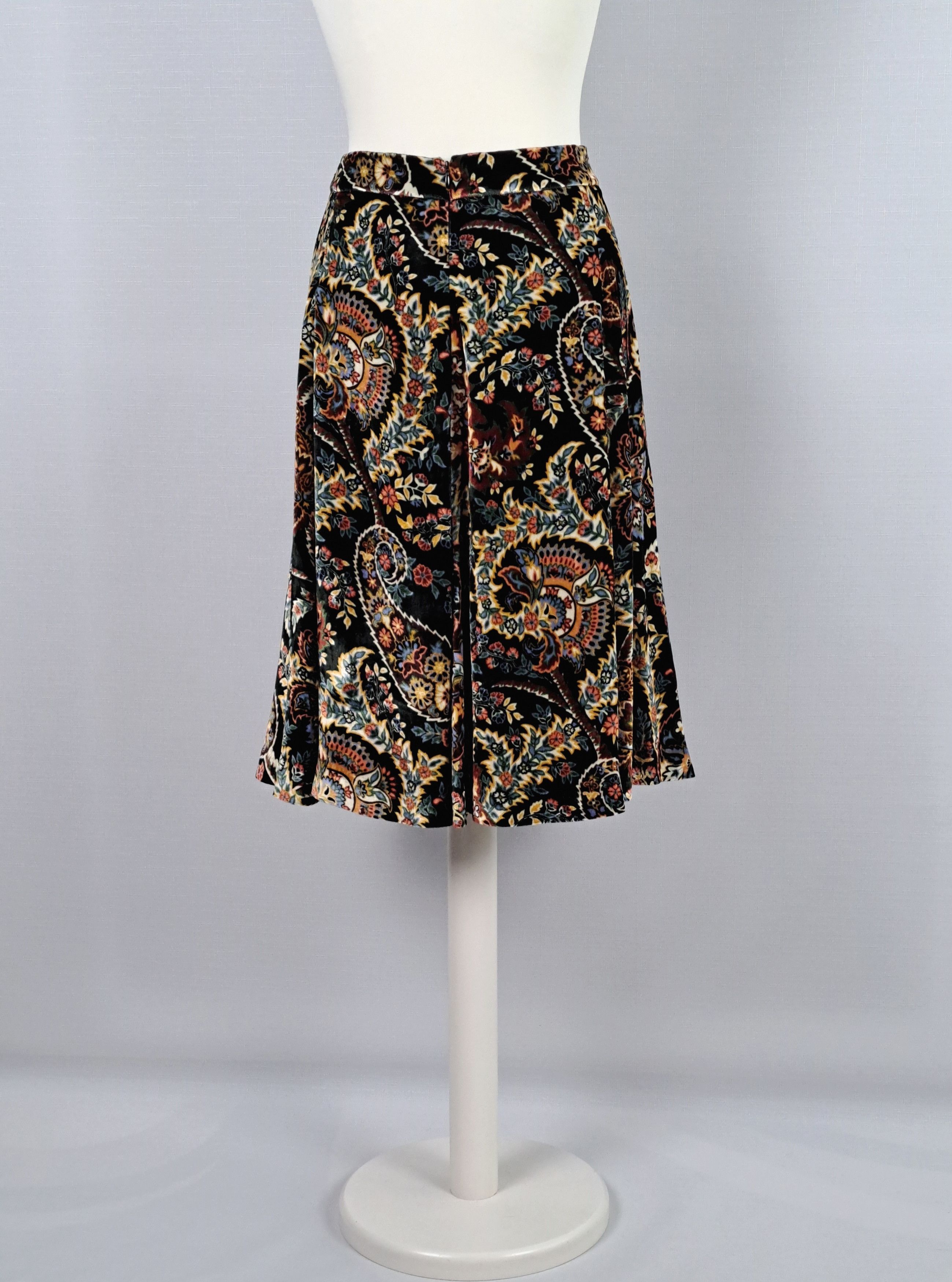 Etro ETRO flower printed A-line velvet skirt. Size 48 Size 34" / US 12 / IT 48 - 6 Thumbnail