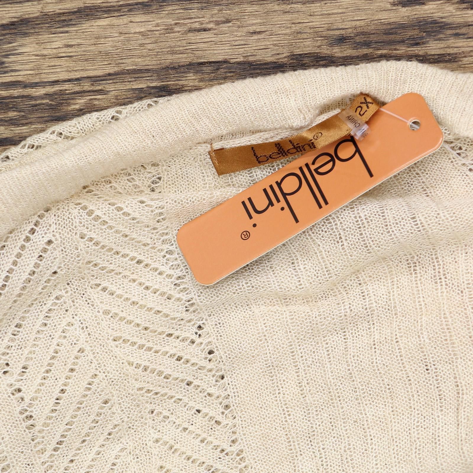 Baldinini Nwt Belldini Size Cardigan Sweater Heather Oatmeal Brown 2x Size XXL / US 16-18 / IT 52-54 - 3 Thumbnail