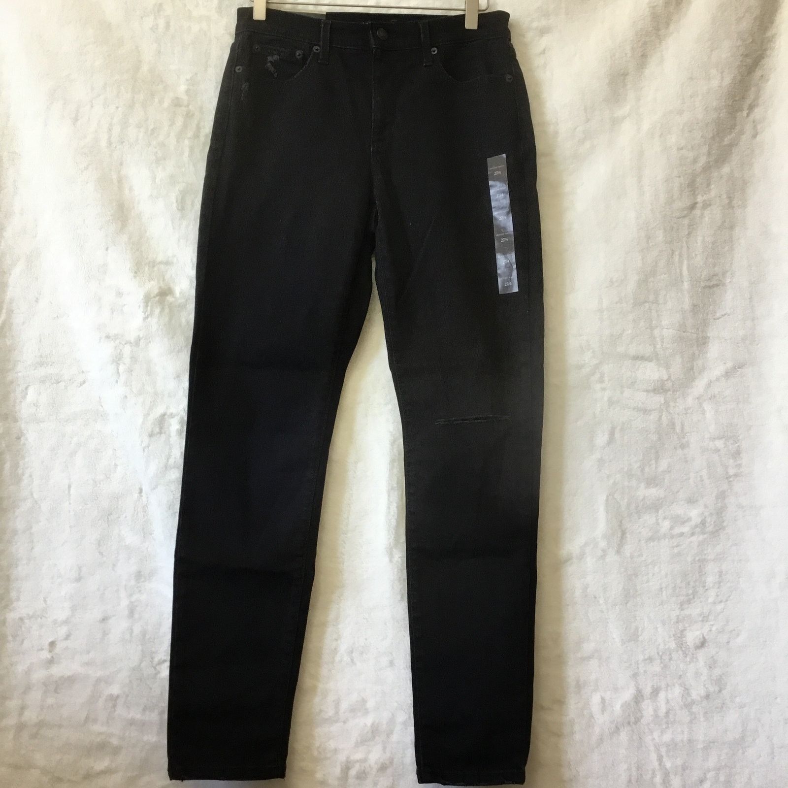 Banana Republic Banana Republic High Rise Black Denim Skinny Jeans Size 27" / US 4 / IT 40 - 2 Thumbnail