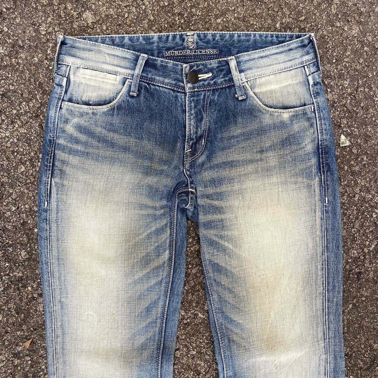 If Six Was Nine Flare Jeans Murder License Low Rise Denim Boot Cut Pants Size US 30 / EU 46 - 5 Thumbnail