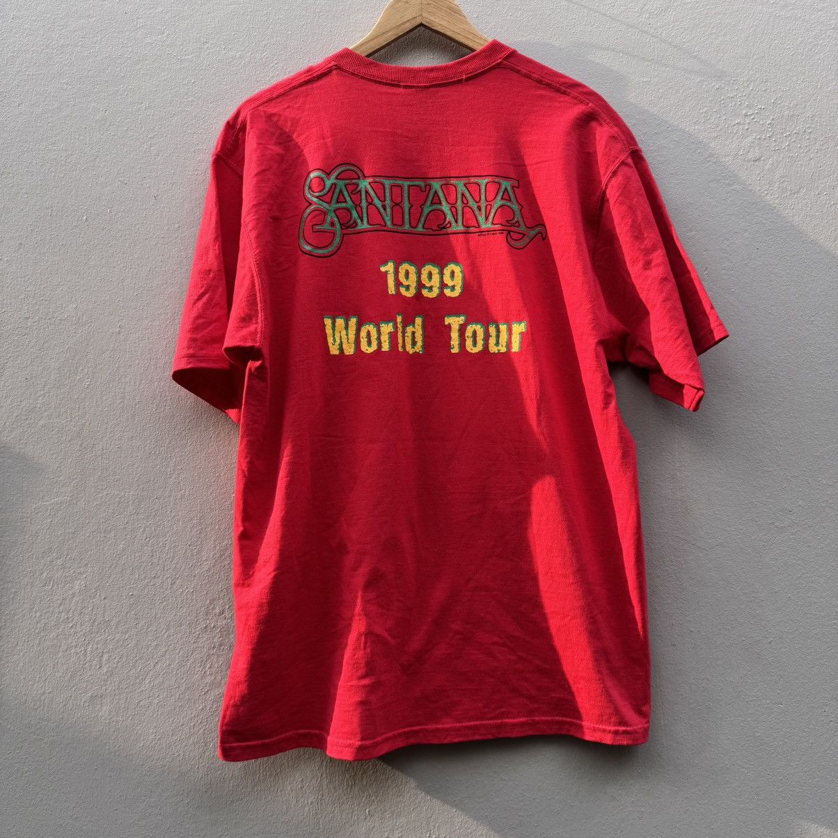 Band Tees × Vintage Vintage santana aop 1999 tee Size US L / EU 52-54 / 3 - 5 Thumbnail